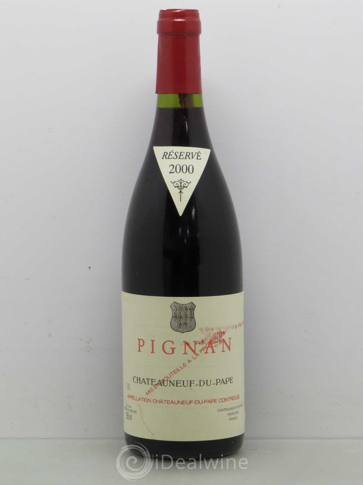 Châteauneuf-du-Pape Pignan Emmanuel Reynaud 2000 - Lot de 1 bouteille - 0