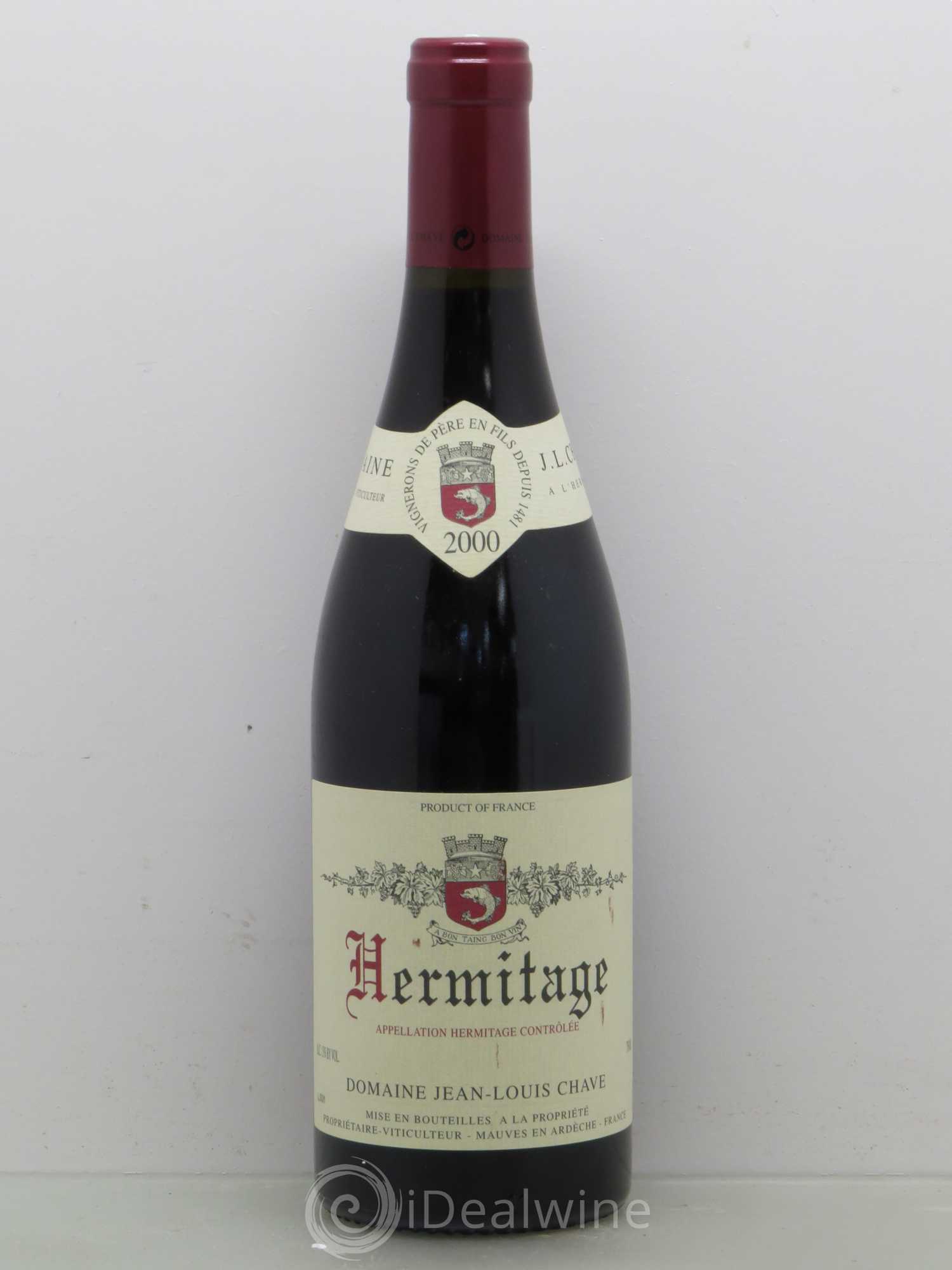 Hermitage Jean-Louis Chave 2000 - Lot de 1 bouteille - 0