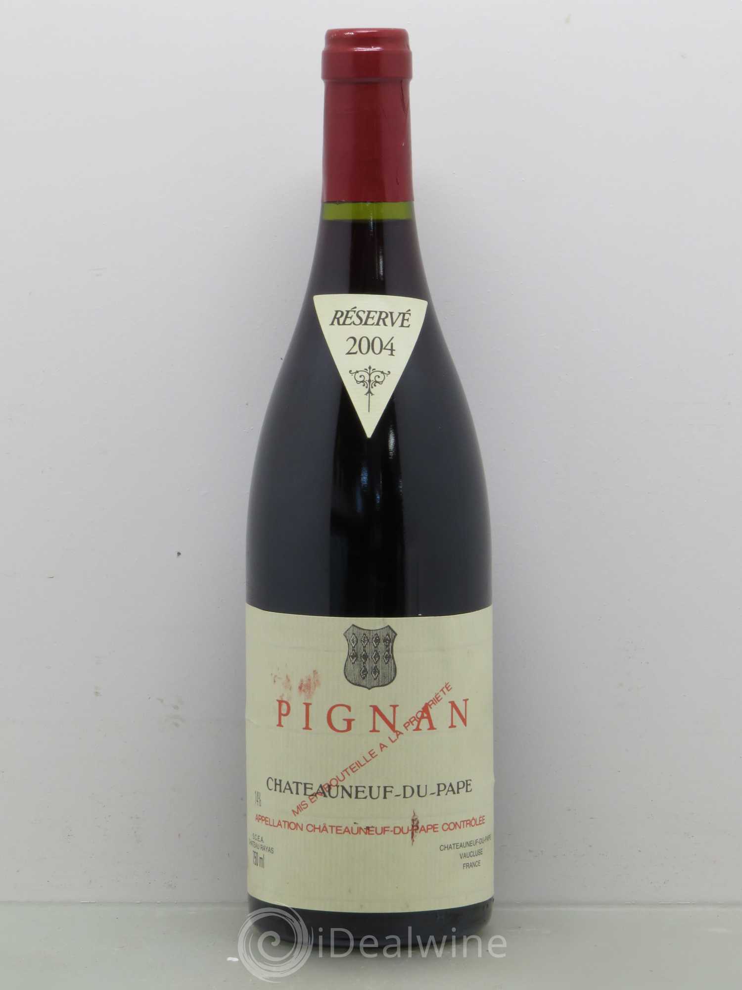 Châteauneuf-du-Pape Pignan Emmanuel Reynaud 2004 - Lot de 1 bouteille - 0