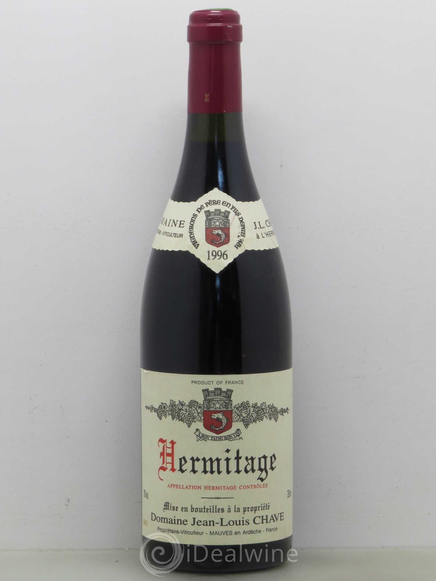 Hermitage Jean-Louis Chave 1996 - Lot de 1 bouteille - 0