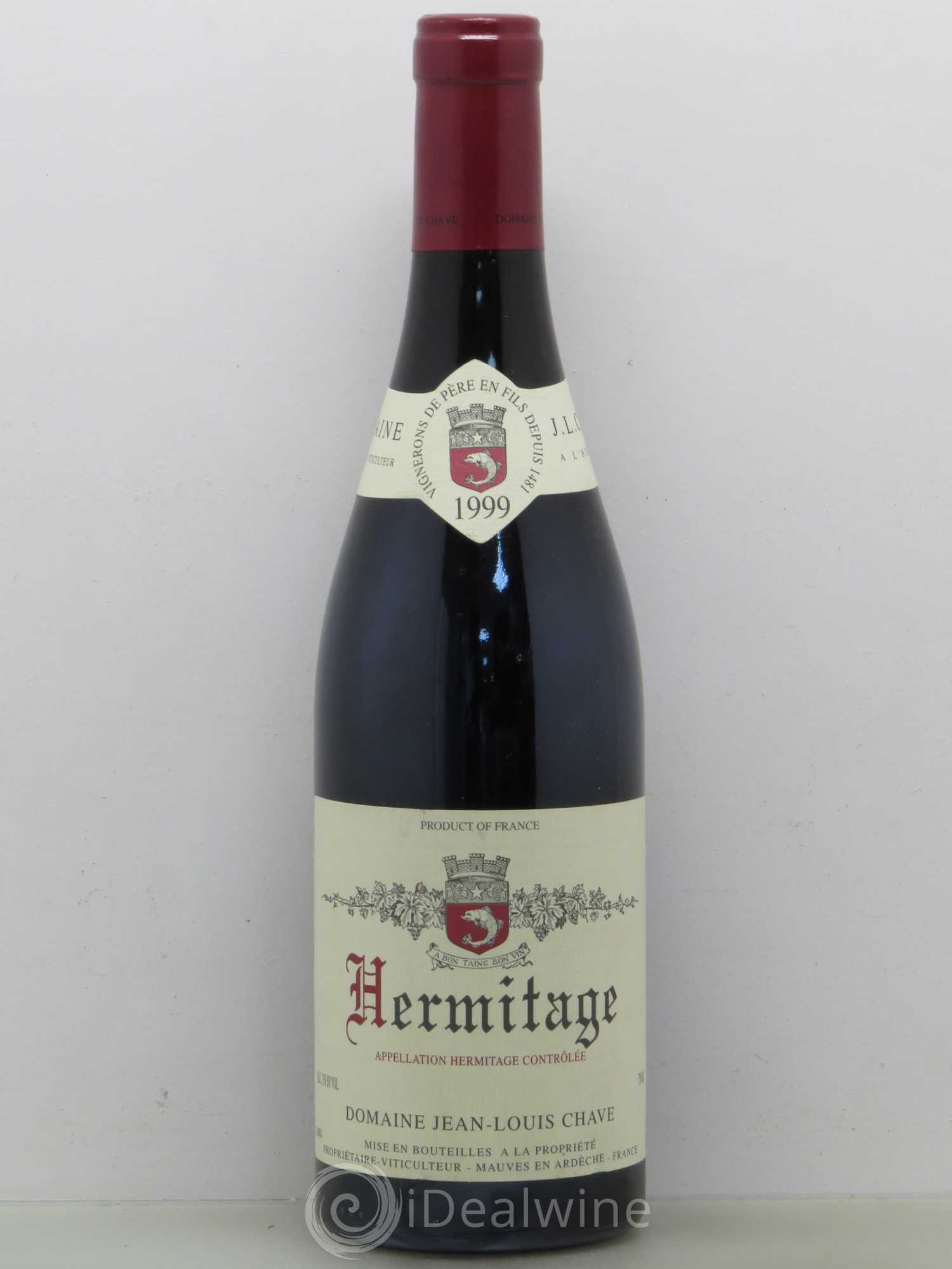 Hermitage Jean-Louis Chave 1999 - Lot de 1 bouteille - 0