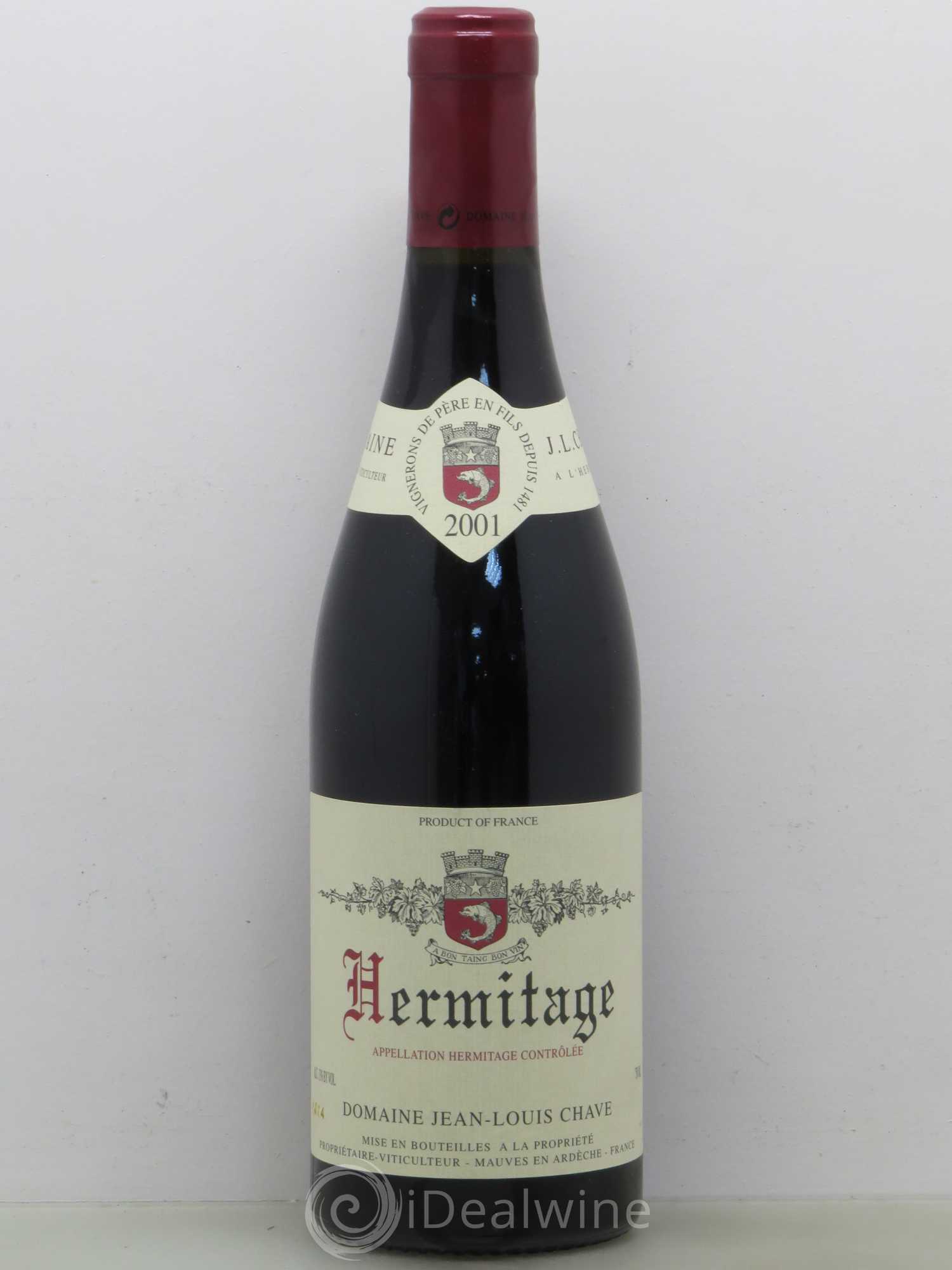 Hermitage Jean-Louis Chave 2001 - Lot de 1 bouteille - 0