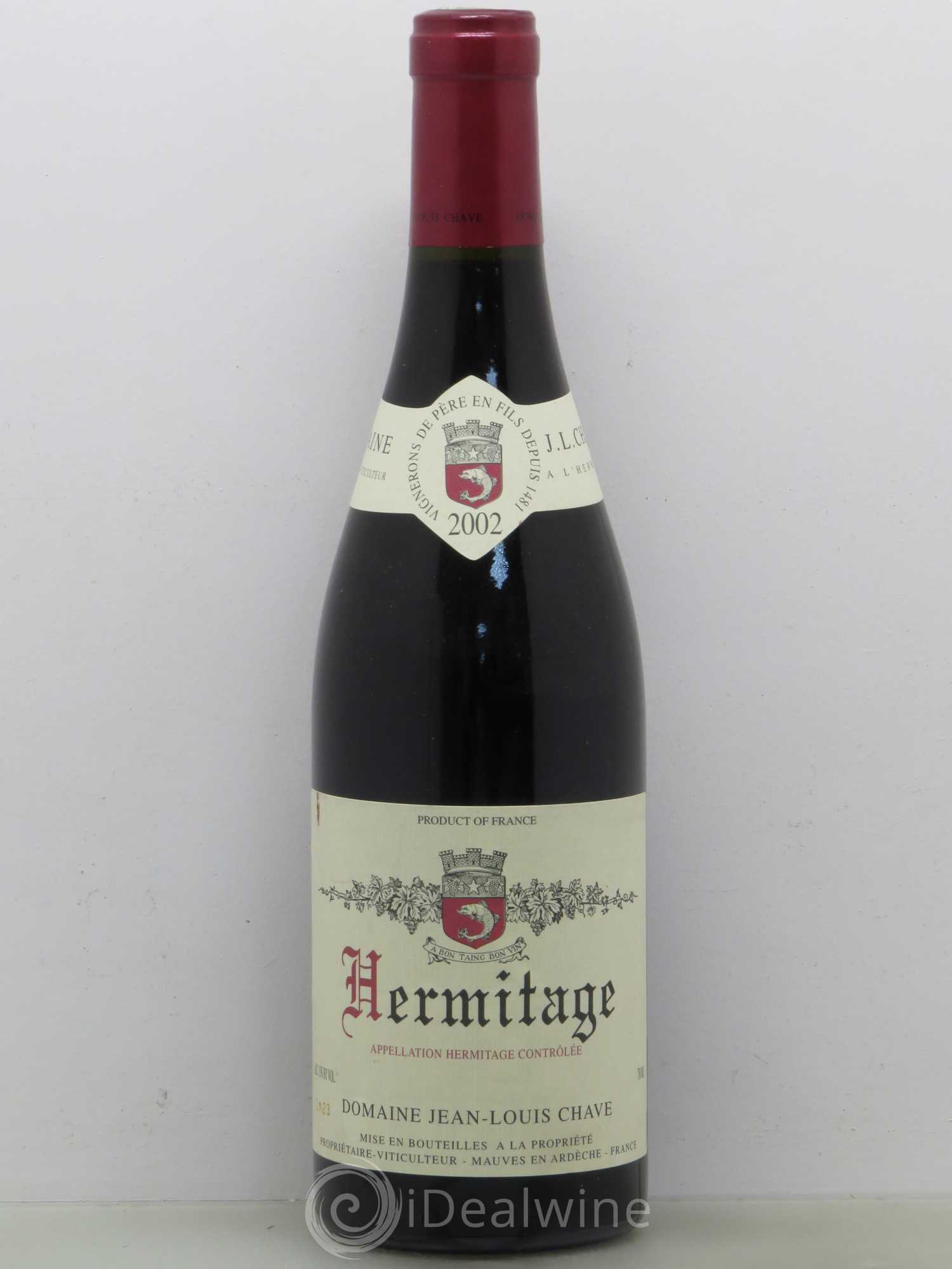 Hermitage Jean-Louis Chave 2002 - Lot de 1 bouteille - 0