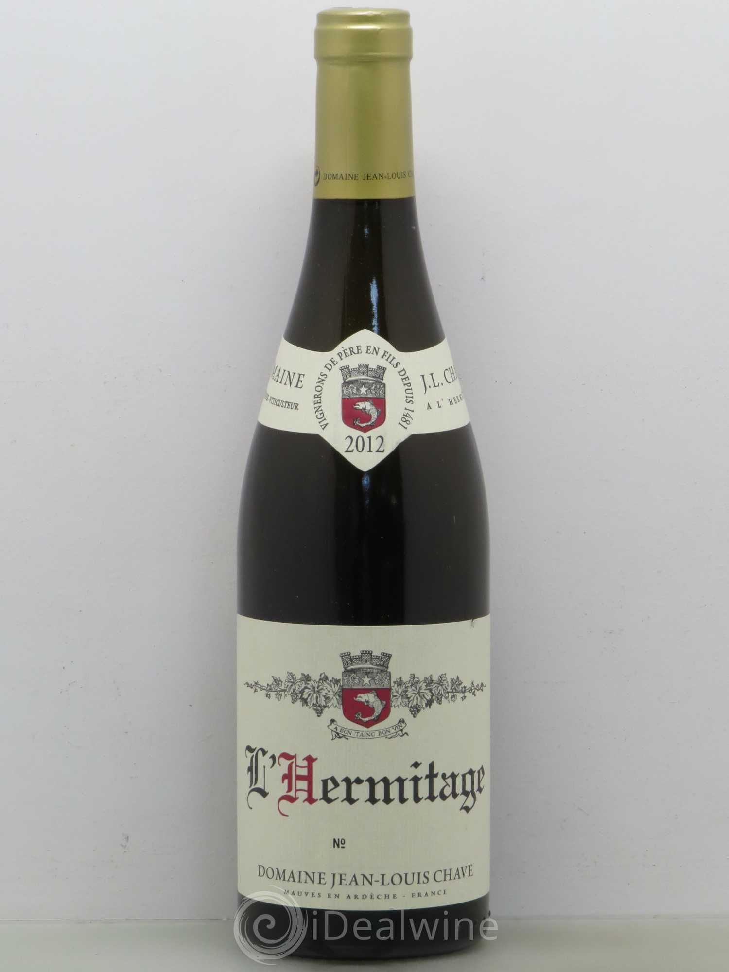 Hermitage Jean-Louis Chave 2012 - Lot de 1 bouteille - 0
