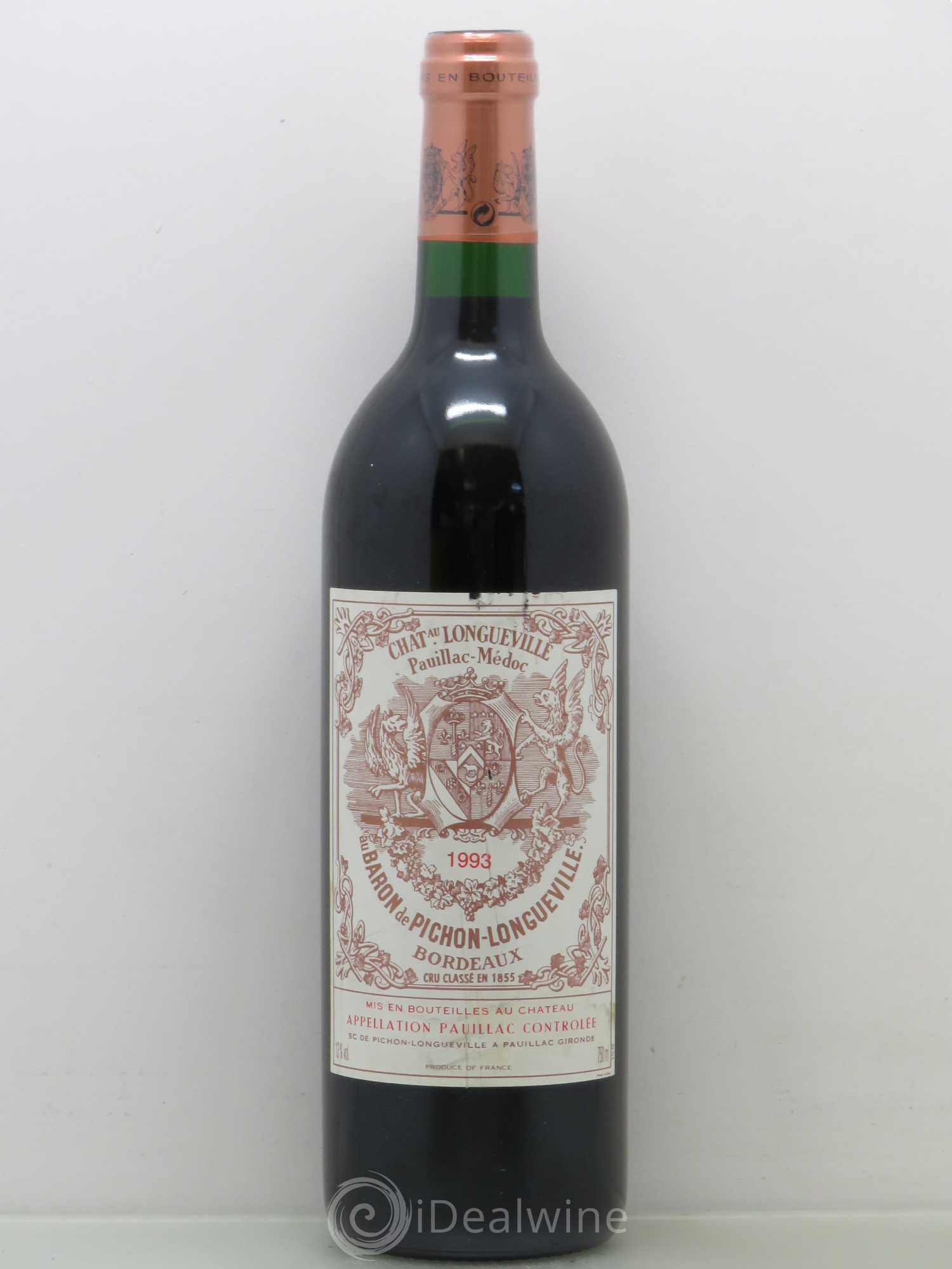 Pichon Longueville Baron 2ème Grand Cru Classé 1993 - Lot de 1 bouteille - 0
