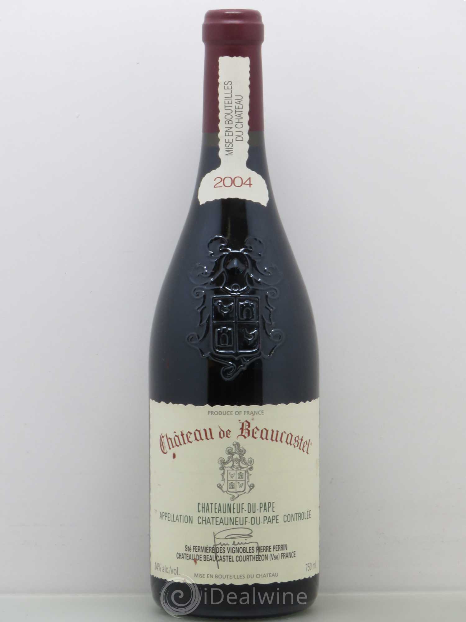 Châteauneuf-du-Pape Château de Beaucastel Famille Perrin 2004 - Lot de 1 bouteille - 0