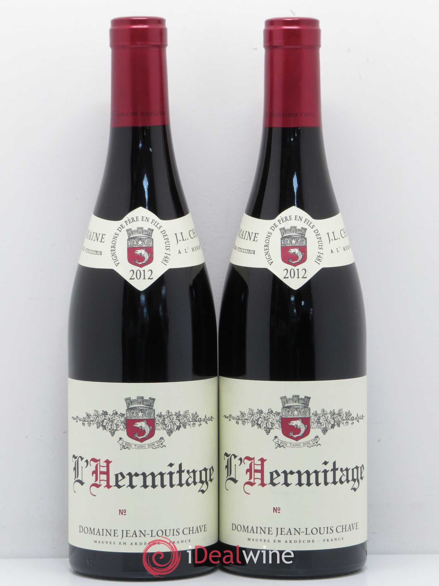Hermitage Jean-Louis Chave 2012 - Lot de 2 bouteilles - 0