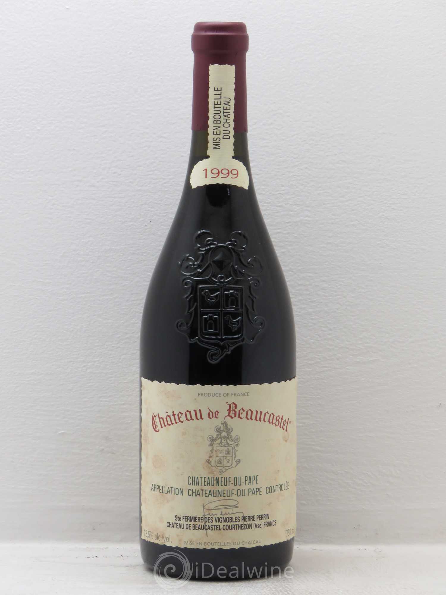 Châteauneuf-du-Pape Château de Beaucastel Famille Perrin 1999 - Lot de 1 bouteille - 0