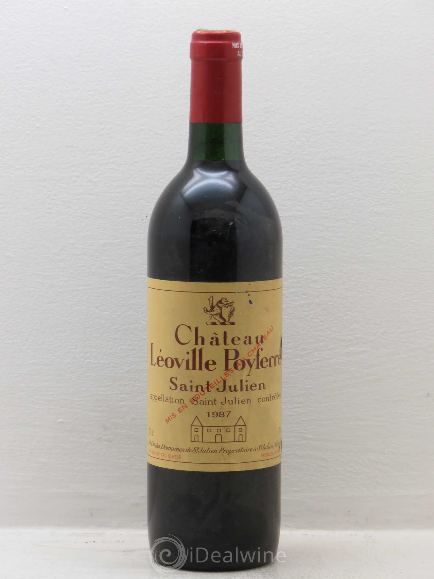Château Léoville Poyferré 2ème Grand Cru Classé 1987 - Lot de 1 bouteille - 0