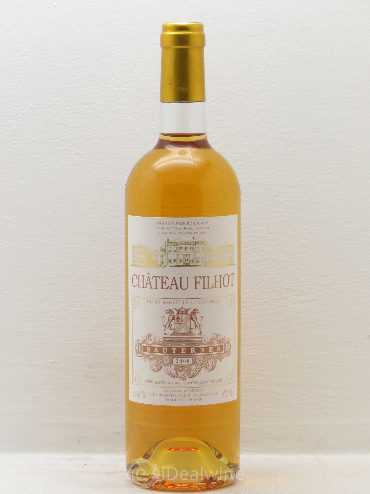 Château Filhot 2ème Grand Cru Classé 2008 - Lotto di 6 bottiglie - 0