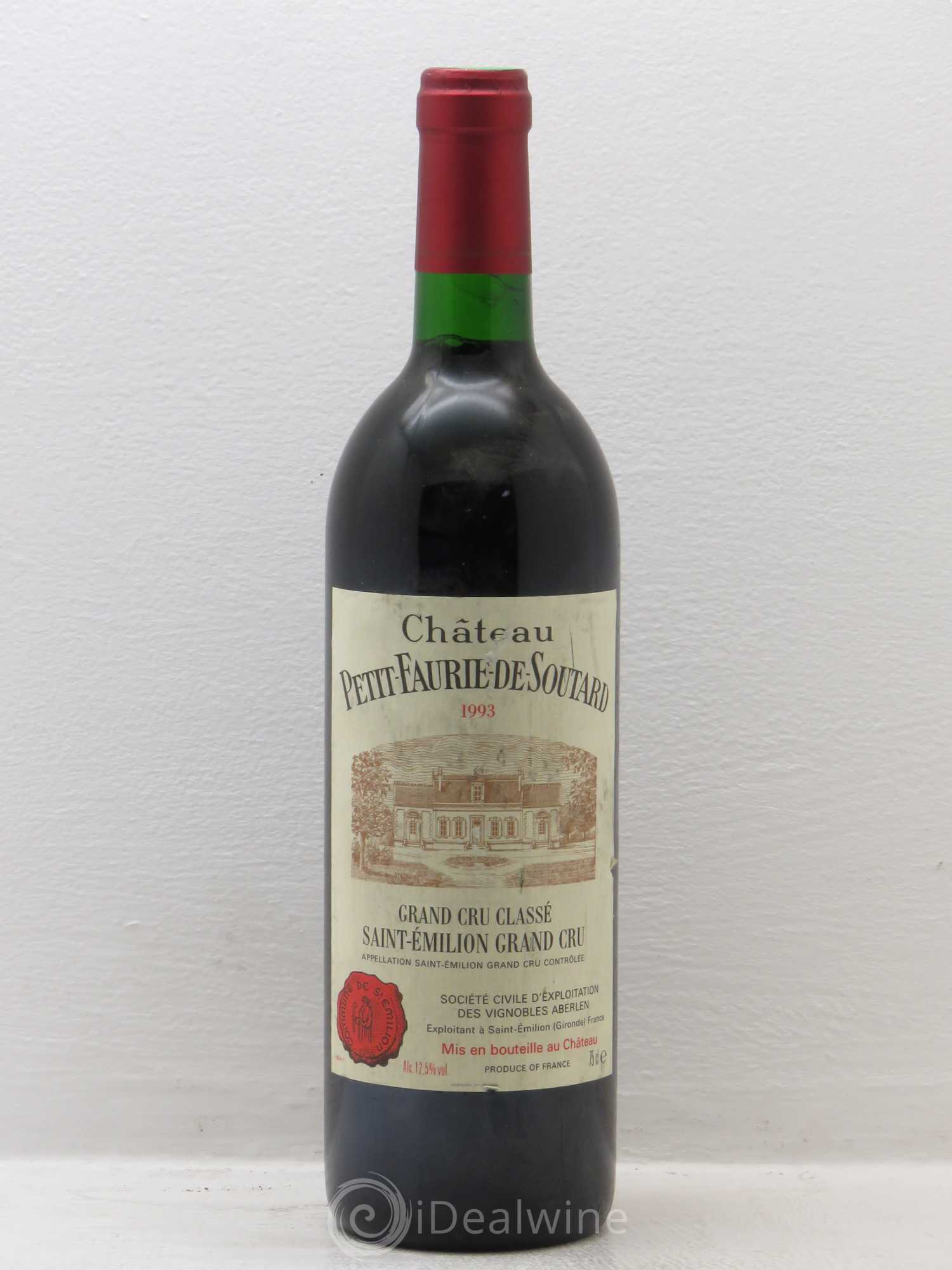 Château Petit Faurie de Soutard Grand Cru Classé 1993 - Lot de 1 bouteille - 0