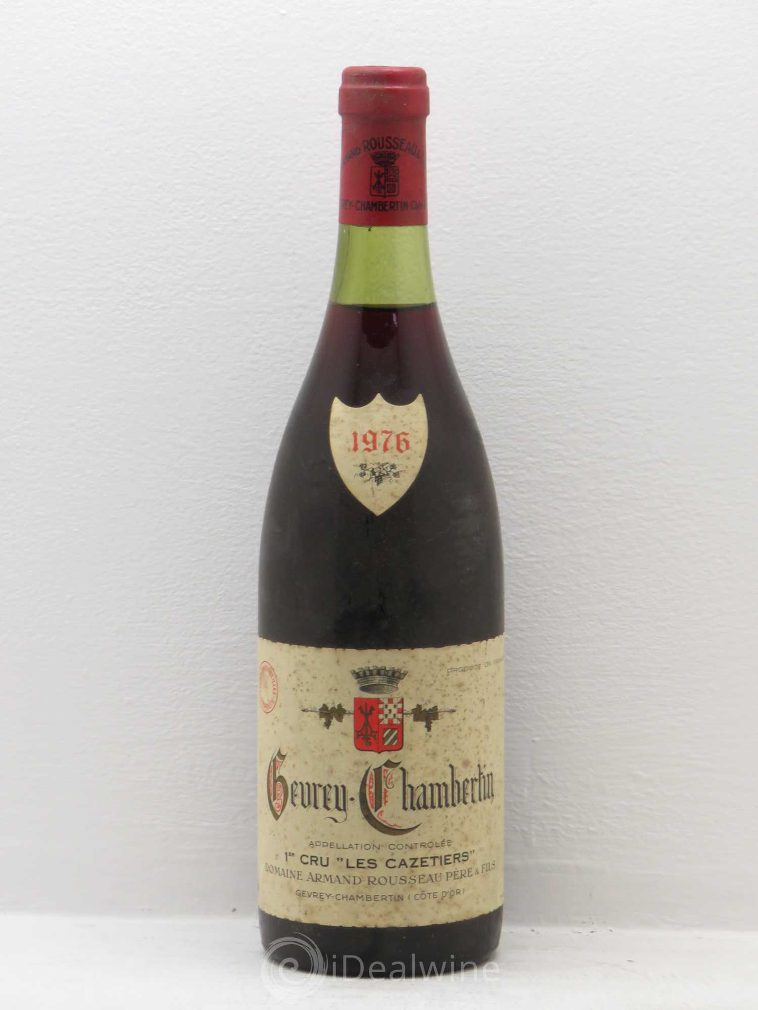 Gevrey-Chambertin 1er Cru Les Cazetiers Armand Rousseau (Domaine) 1976 - Lot de 1 bouteille - 0