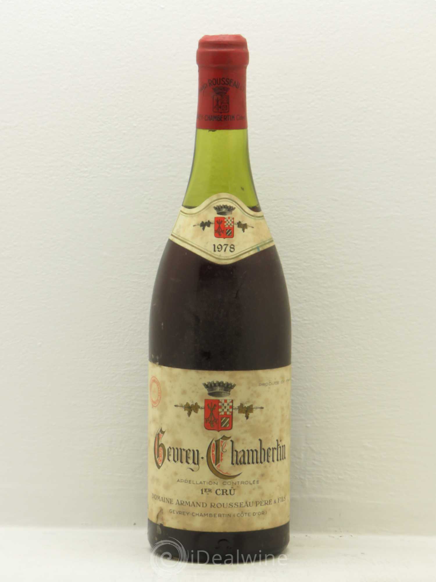 Gevrey-Chambertin Armand Rousseau (Domaine) 1978 - Lot de 1 bouteille - 0