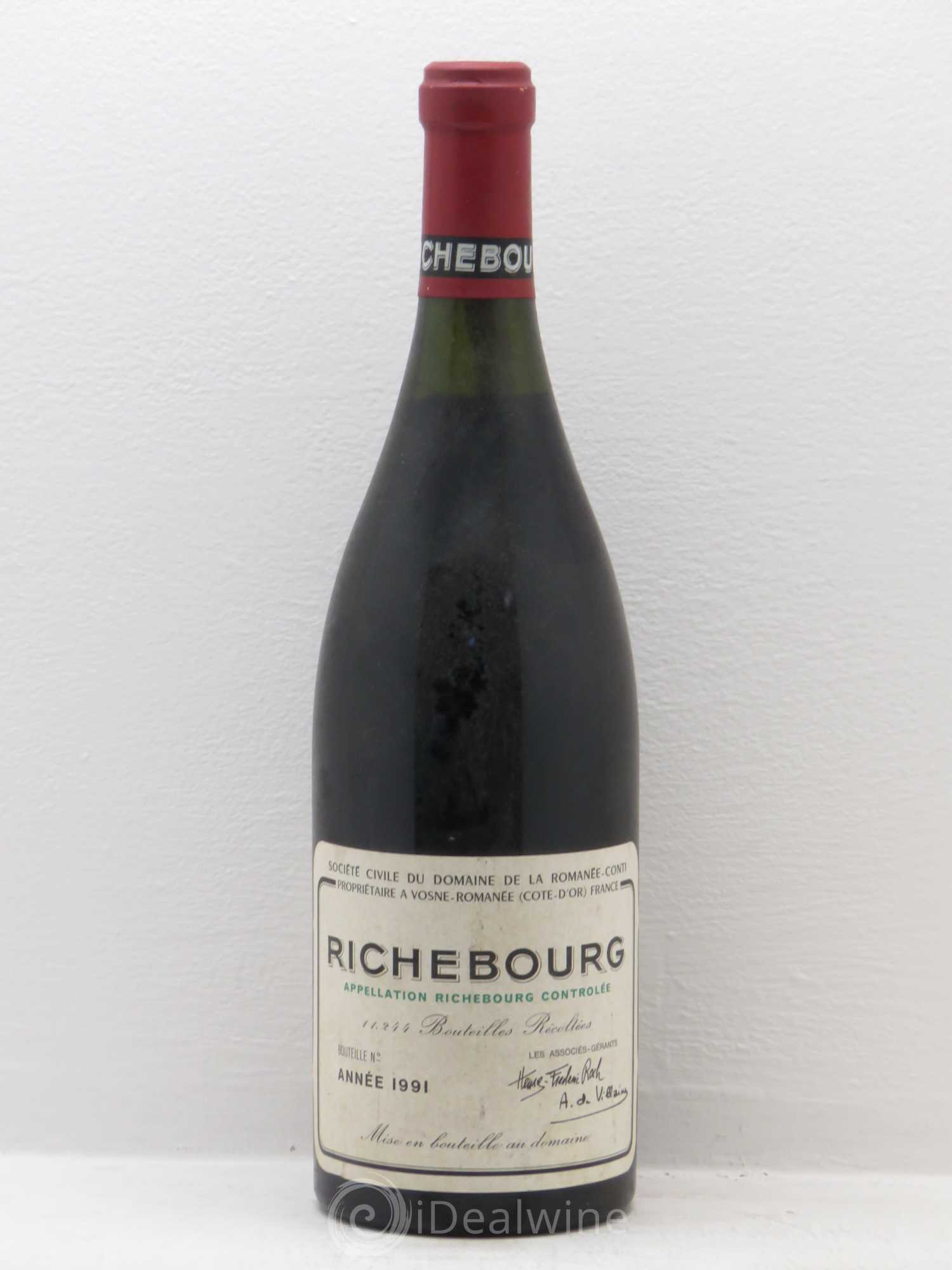 Richebourg Grand Cru Domaine de la Romanée-Conti 1991 - Lot de 1 bouteille - 0