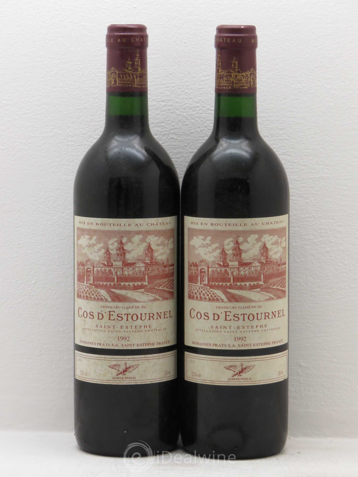 Cos d'Estournel 2ème Grand Cru Classé 1992 - Lot de 2 bouteilles - 0
