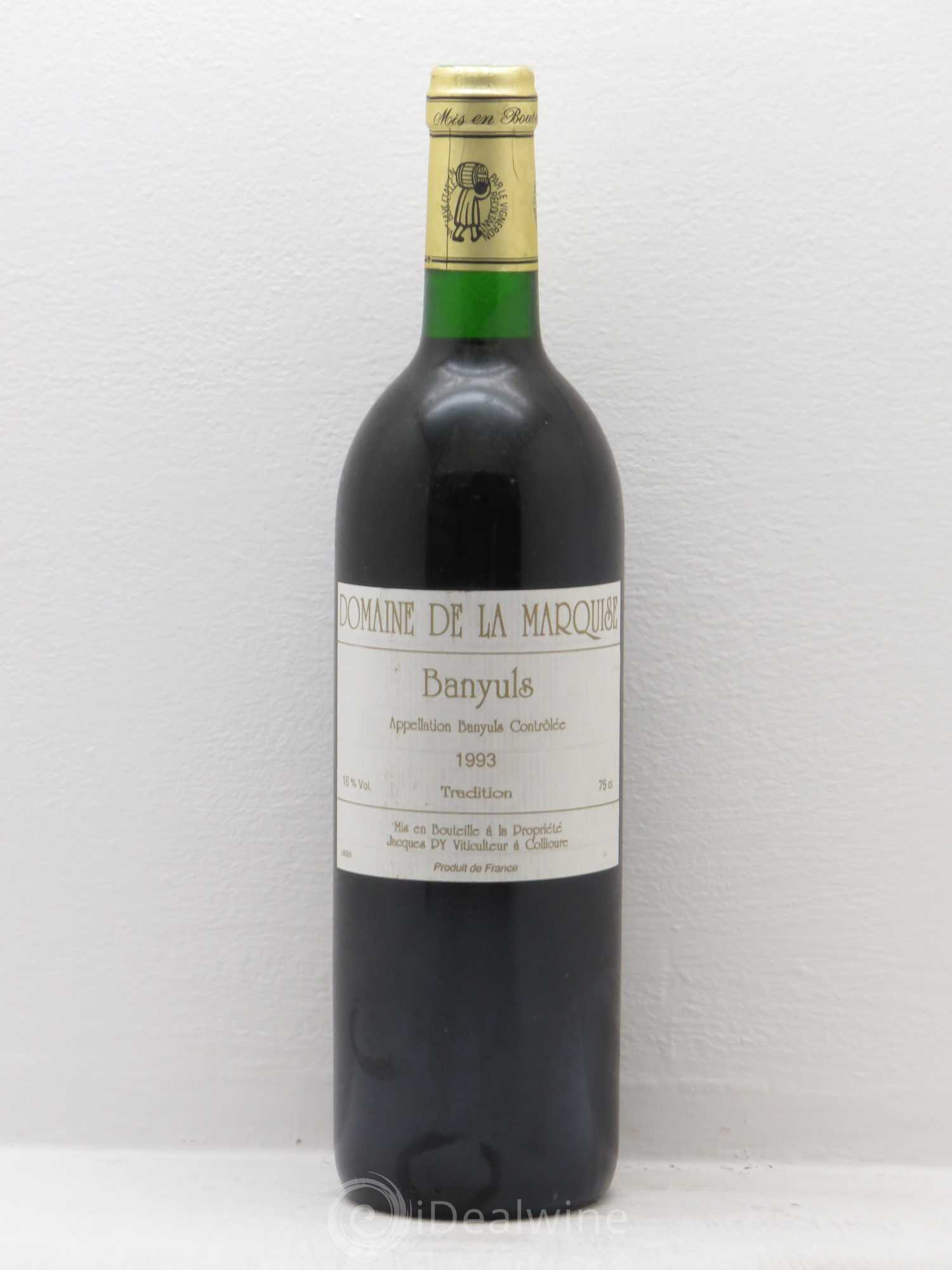Banyuls domaine de la marquise tradition 1993 - Posten von 1 Flasche - 0