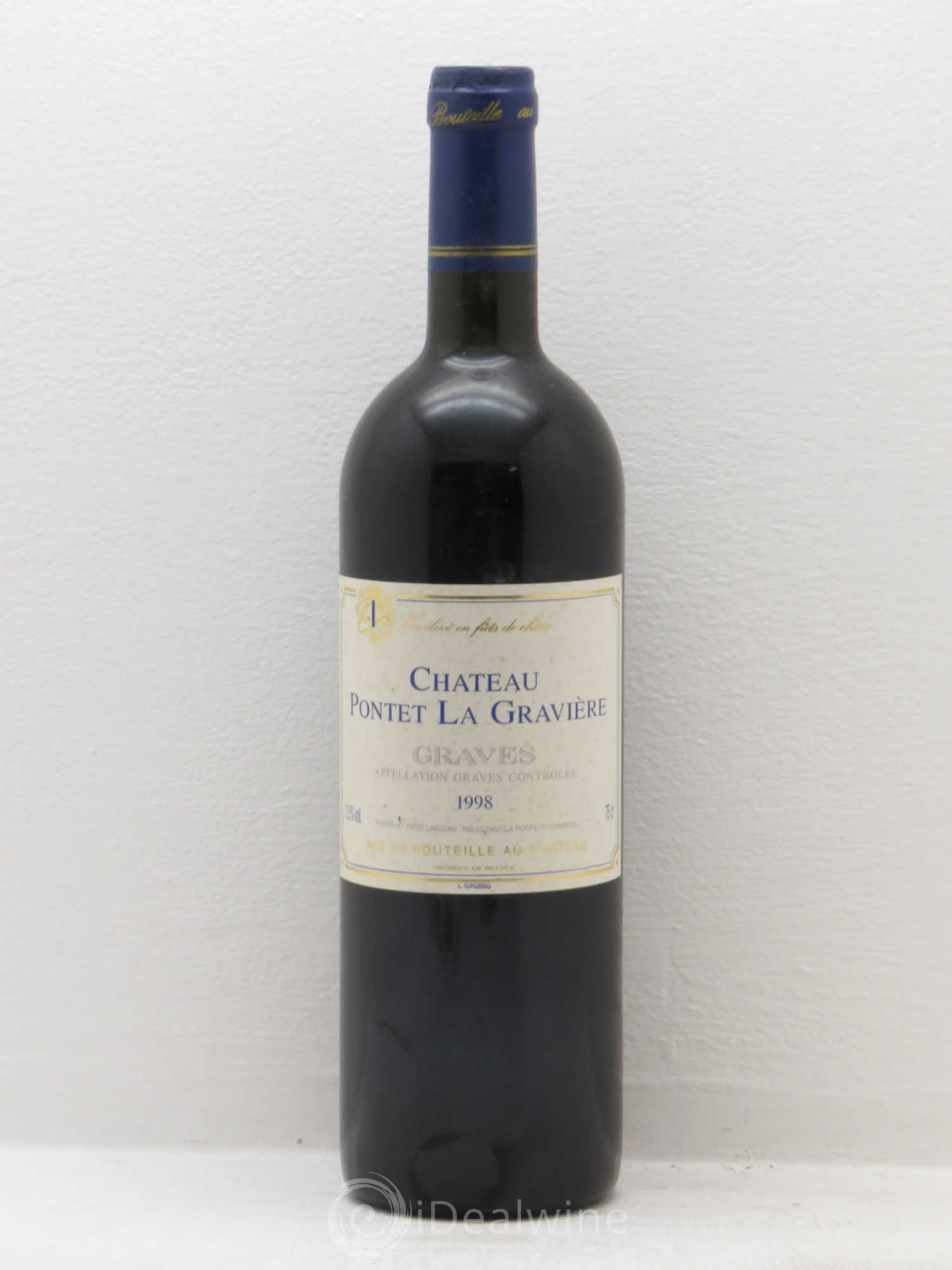 Graves Pontet la Gravière 1998 - Posten von 1 Flasche - 0