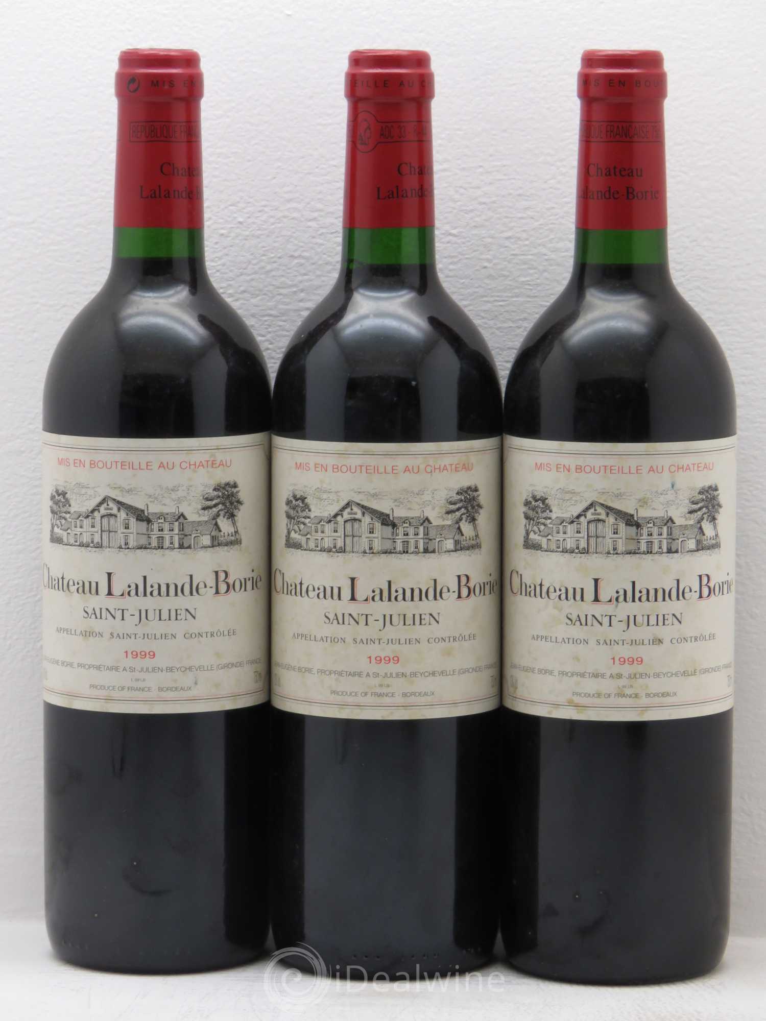 Château Lalande Borie 1999 - Lot de 3 bouteilles - 0