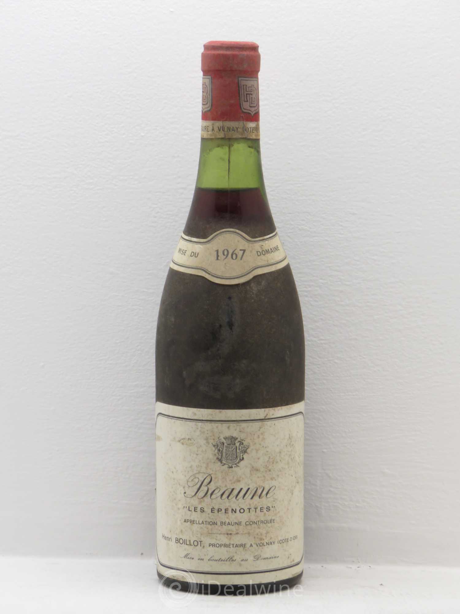 Beaune épenottes Boillot 1967 - Posten von 1 Flasche - 0
