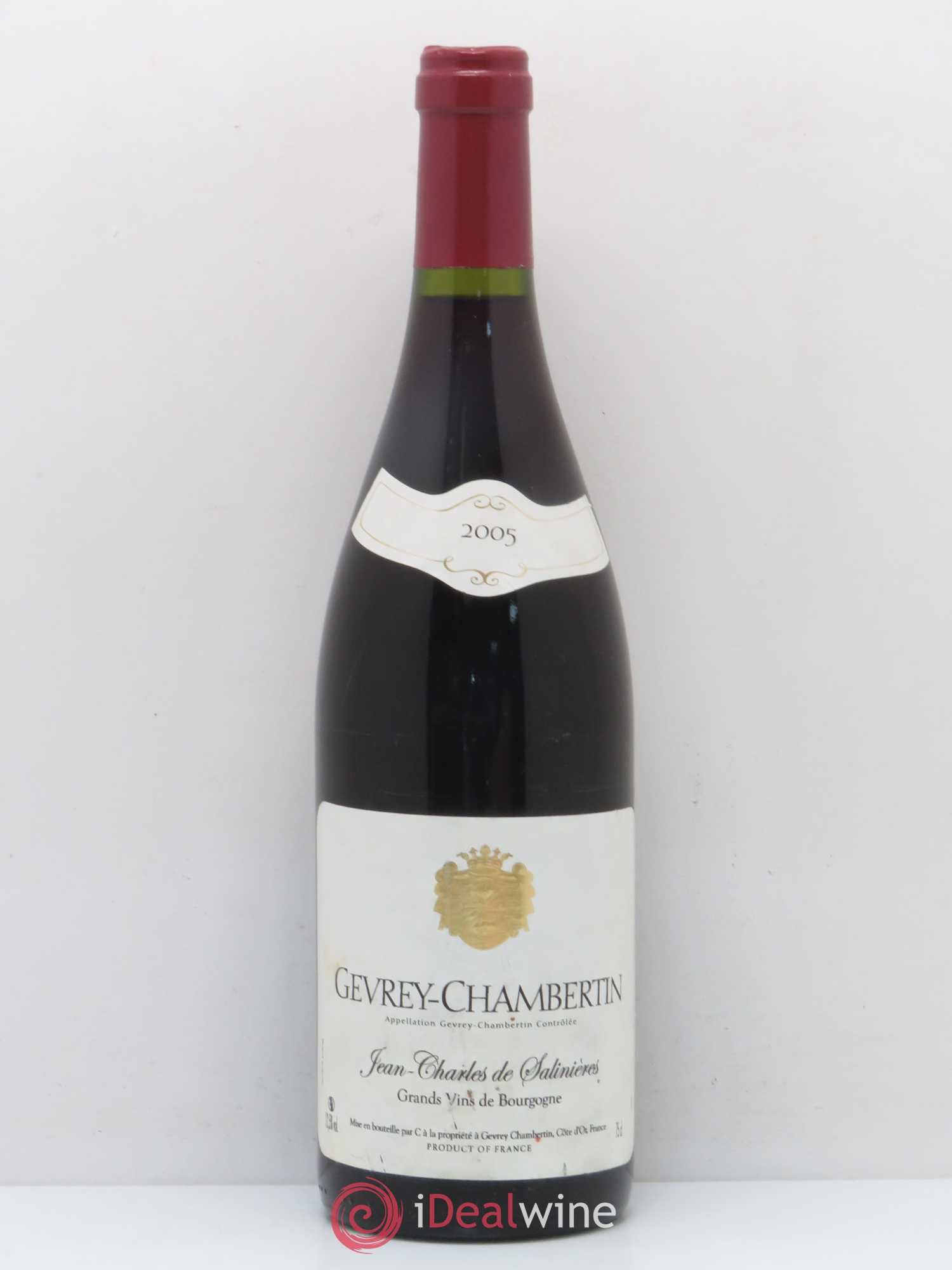 Gevrey-Chambertin Jean Charles de Salinières 2005 - Posten von 1 Flasche - 0