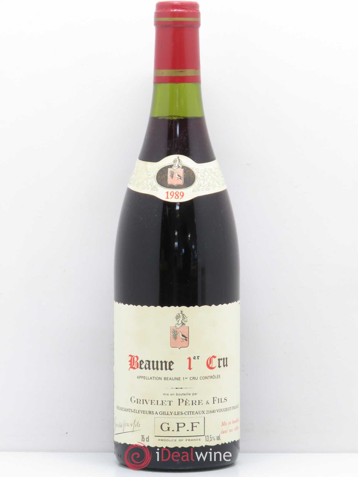 Beaune 1er Cru Grivelet Pere et Fils 1989 - Lot de 1 bouteille - 0