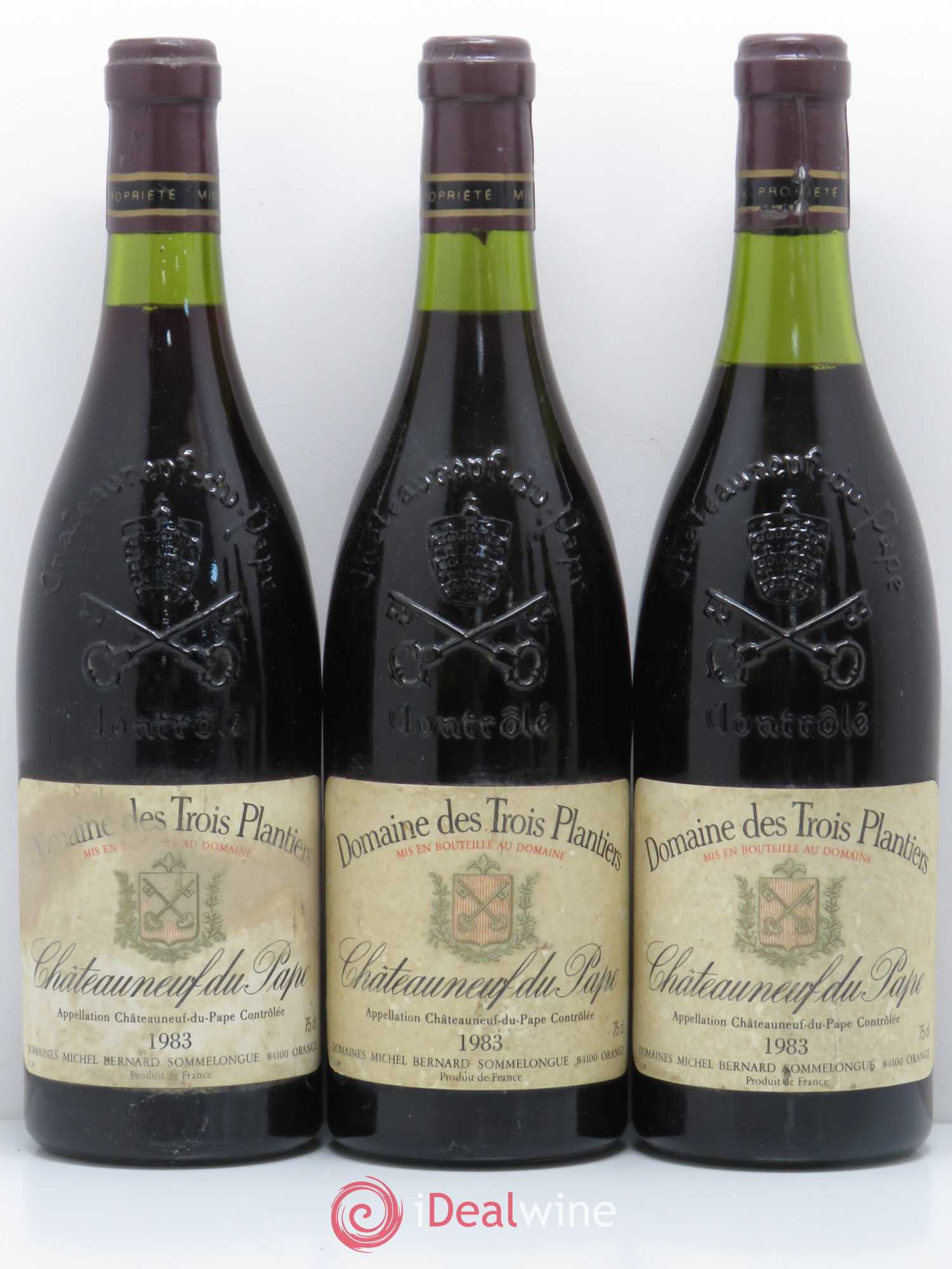 Châteauneuf-du-Pape Domaine des trois plantiers 1983 - Posten von 5 Flaschen - 1
