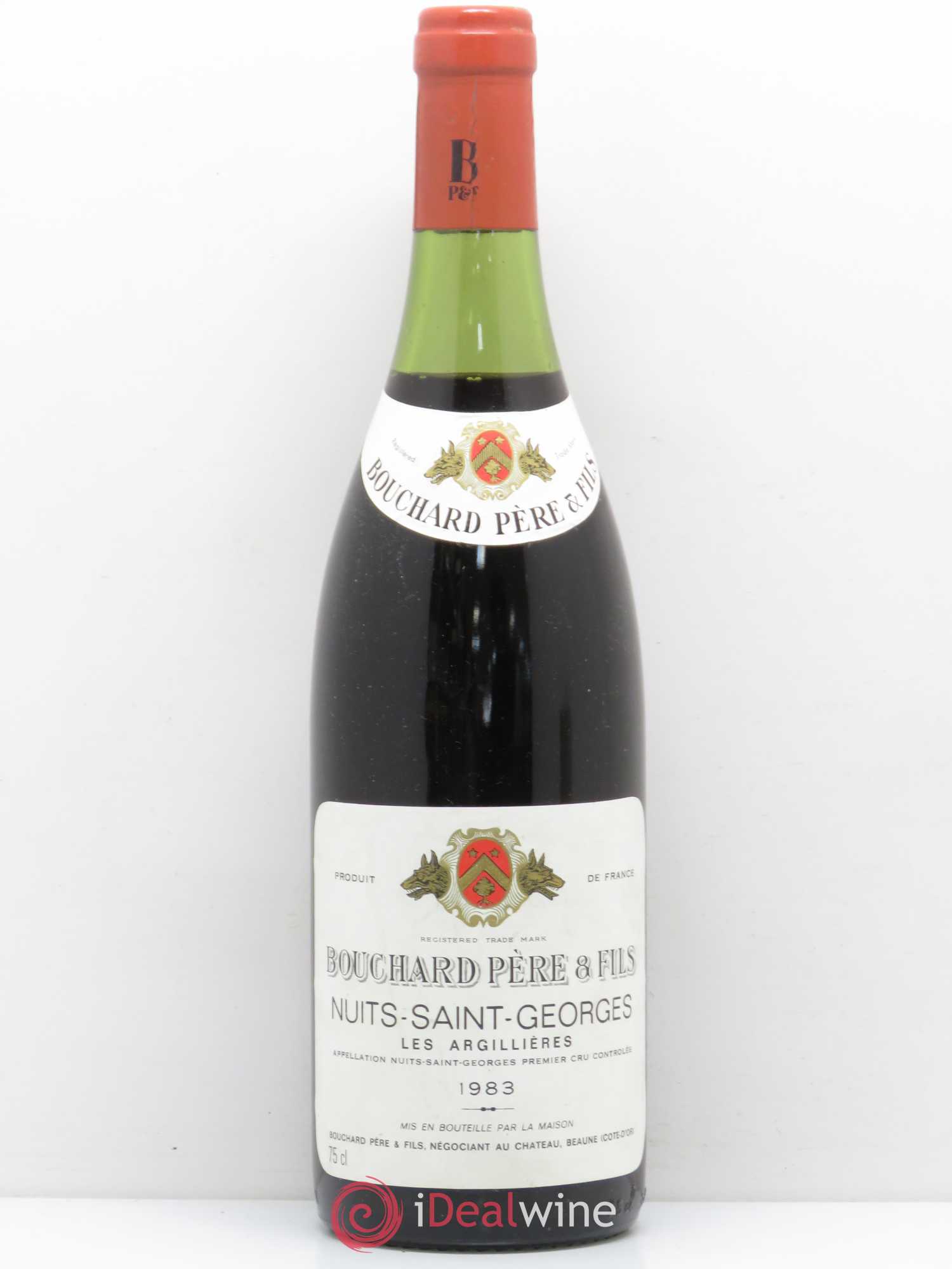 Nuits-Saint-Georges 1er Cru Clos des Argillières Bouchard Père & Fils 1983 - Lot de 1 bouteille - 0