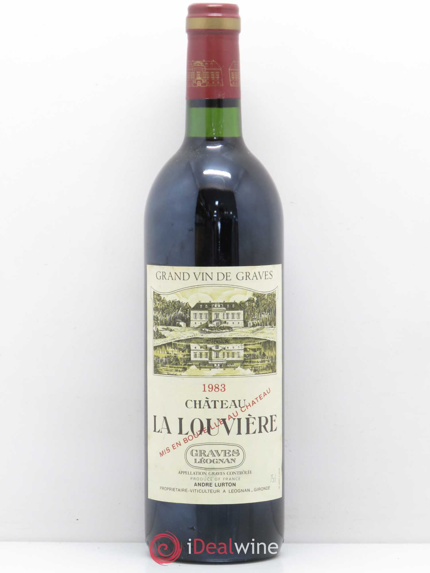 Château la Louvière 1983 - Lot de 1 bouteille - 0