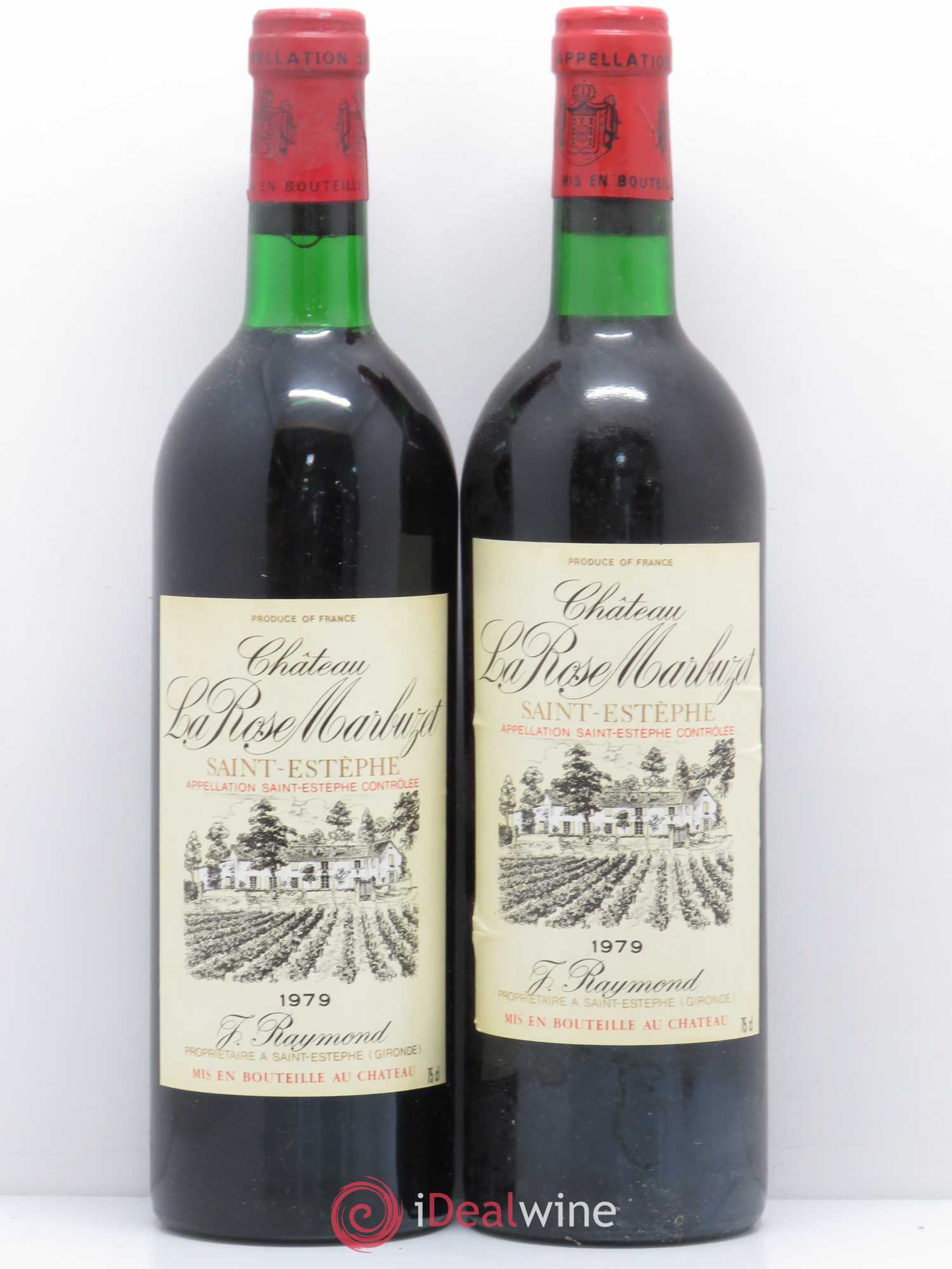Saint-Estèphe Château La Rose Marbuzet 1979 - Posten von 5 Flaschen - 2