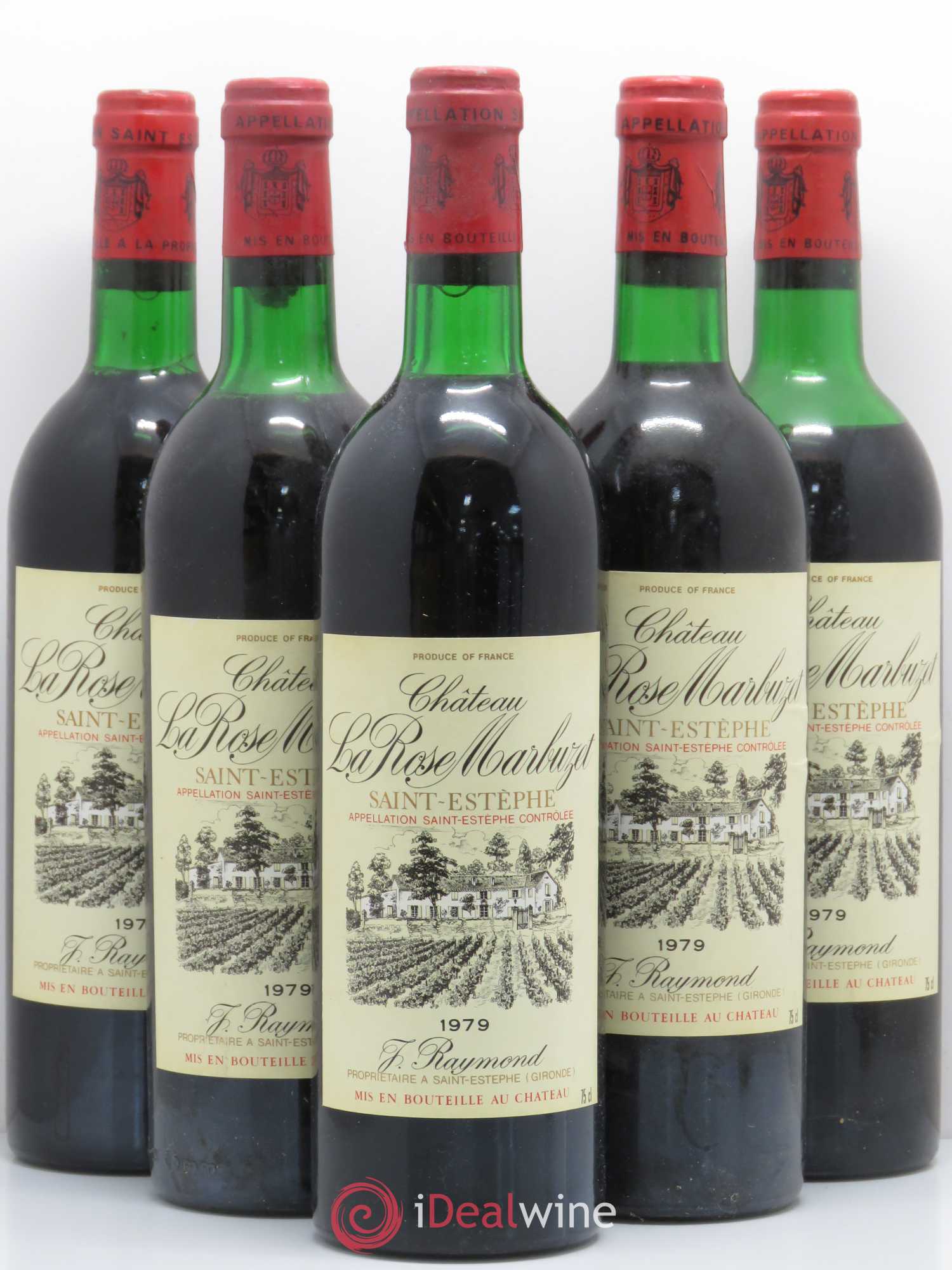 Saint-Estèphe Château La Rose Marbuzet 1979 - Posten von 5 Flaschen - 0