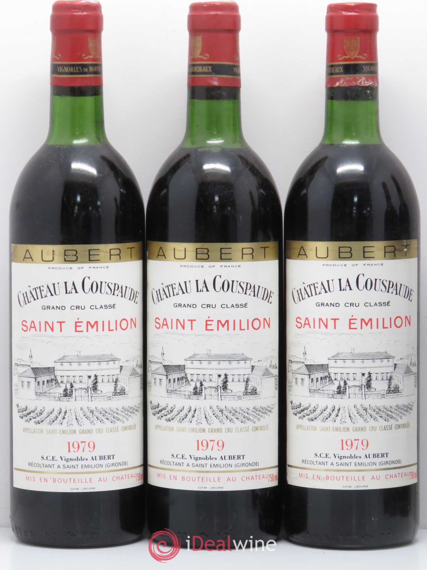 Château la Couspaude Grand Cru Classé 1979 - Lot de 5 bouteilles - 1