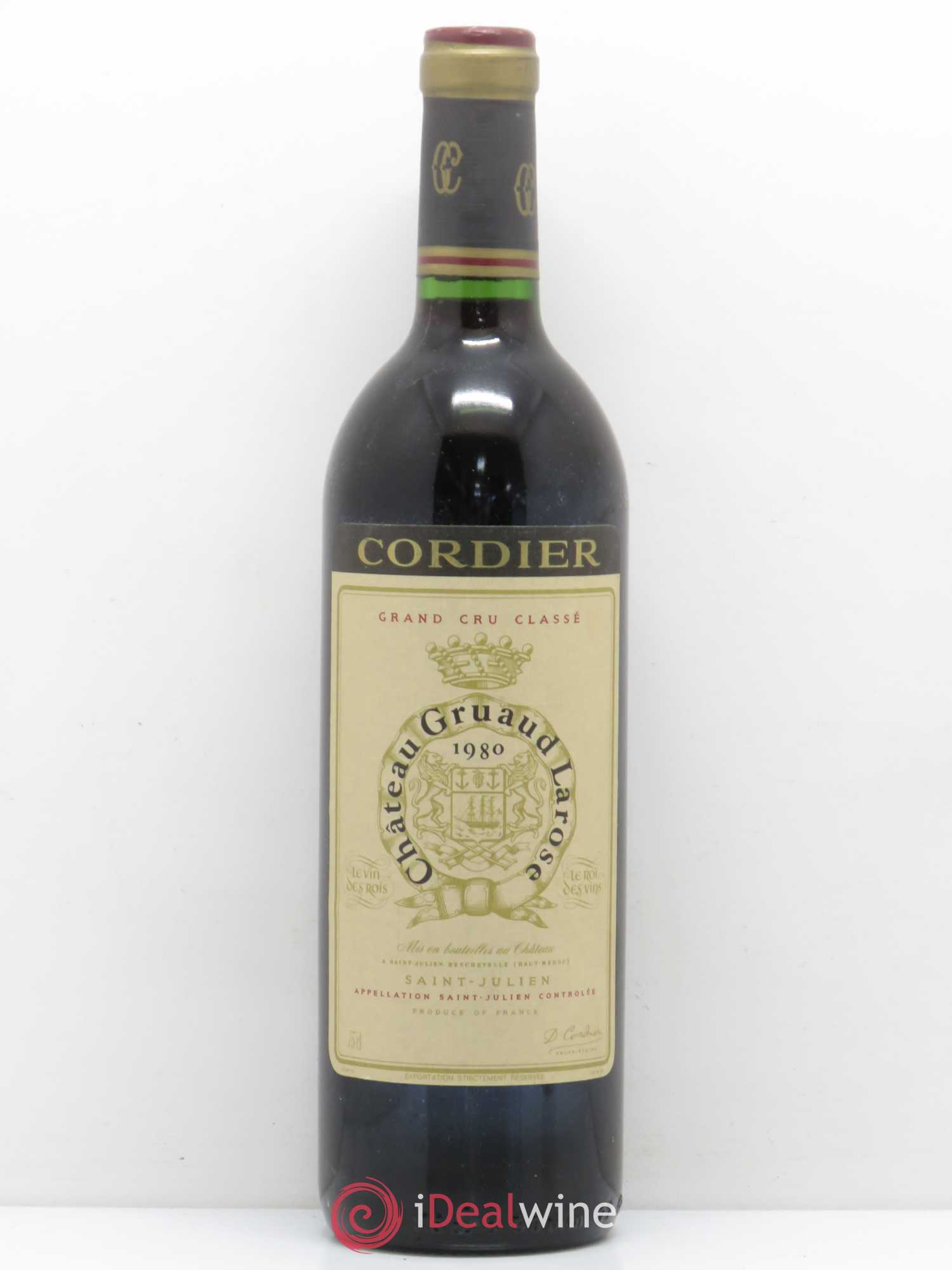 Château Gruaud Larose 2ème Grand Cru Classé 1980 - Lot de 1 bouteille - 0