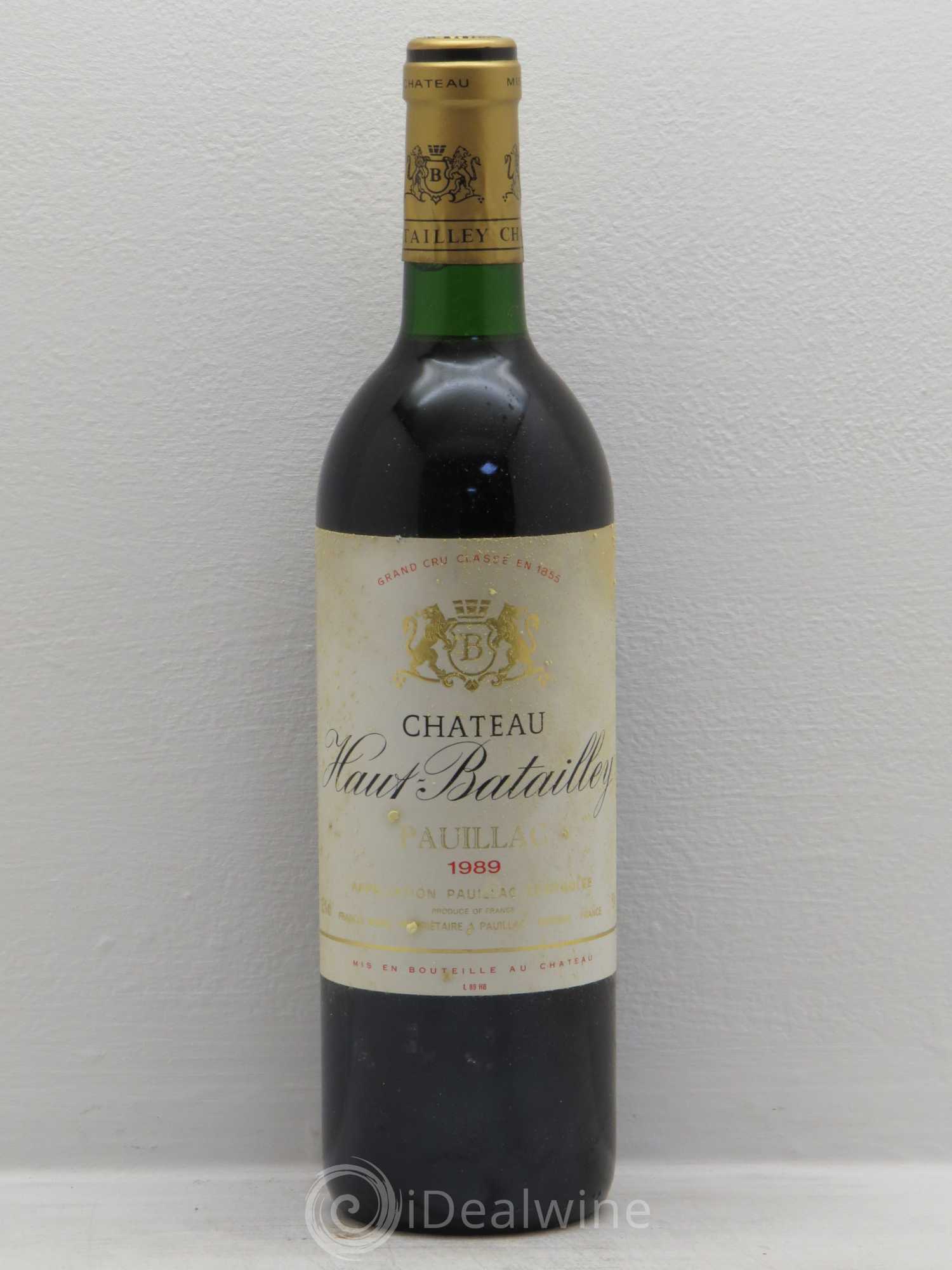 Château Haut Batailley 5ème Grand Cru Classé 1989 - Lot de 12 bouteilles - 0