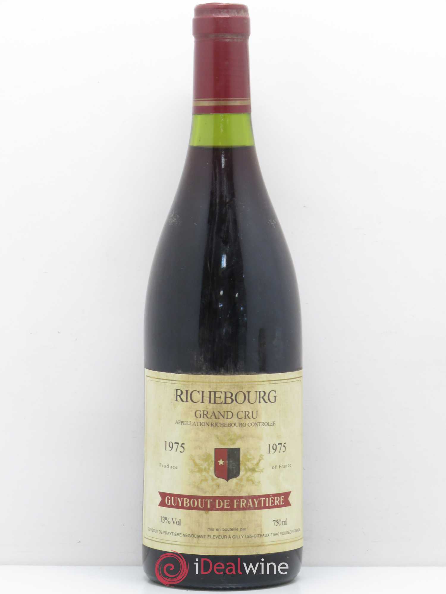 Richebourg Grand Cru Guybout de Fraytiere 1975 - Posten von 1 Flasche - 0