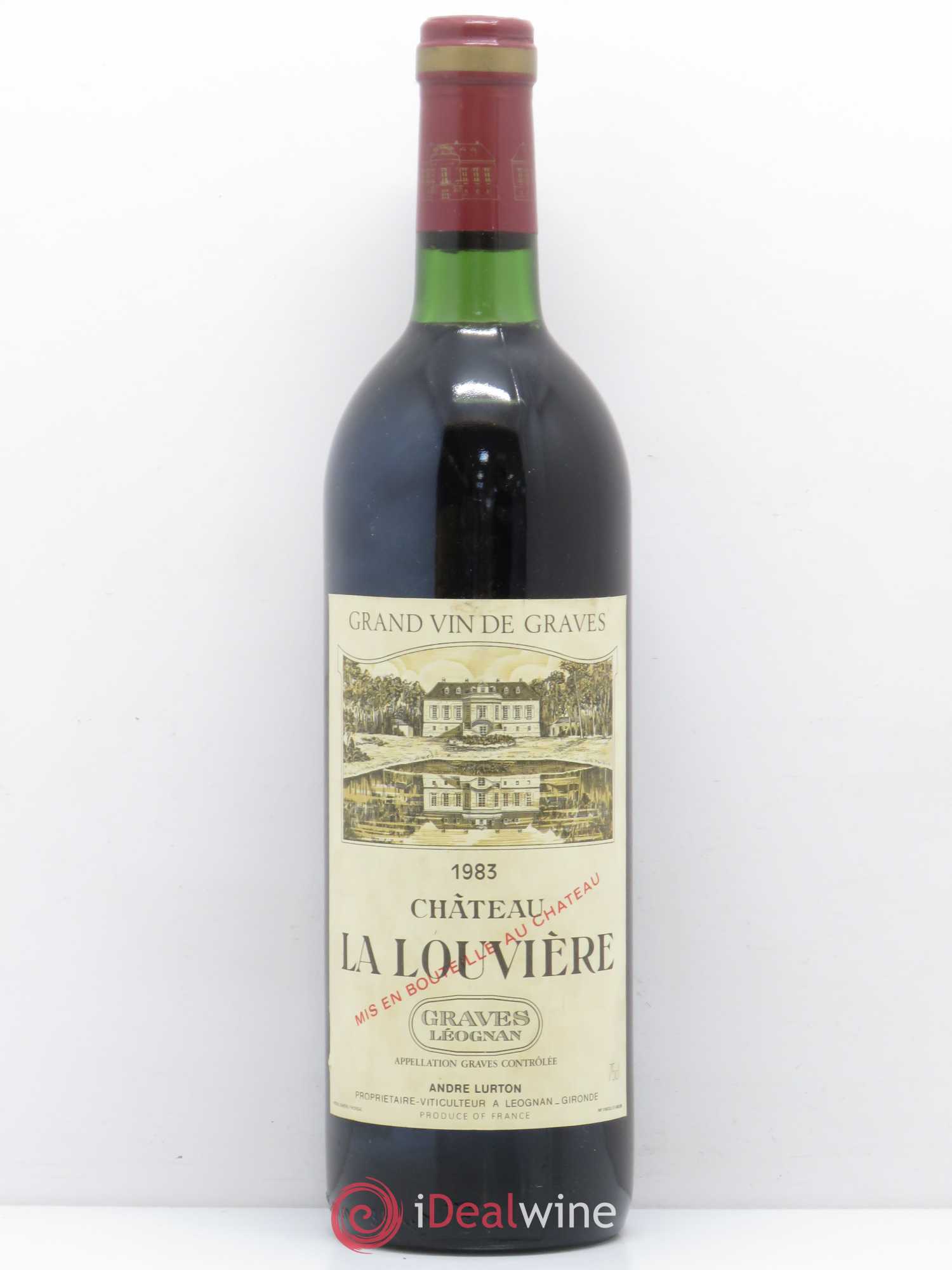 Château la Louvière 1983 - Lot de 1 bouteille - 0