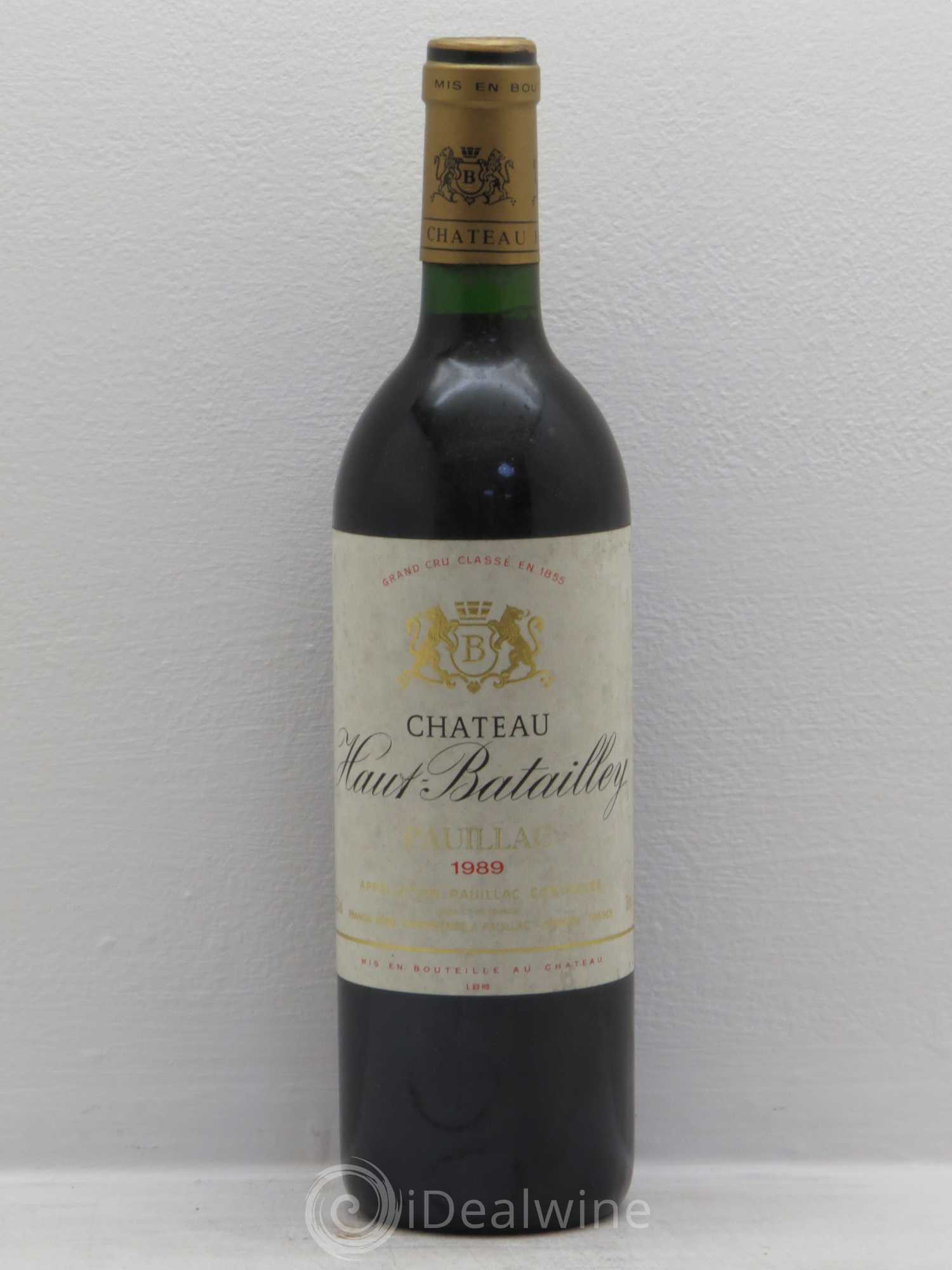 Château Haut Batailley 5ème Grand Cru Classé 1989 - Lot de 1 bouteille - 0