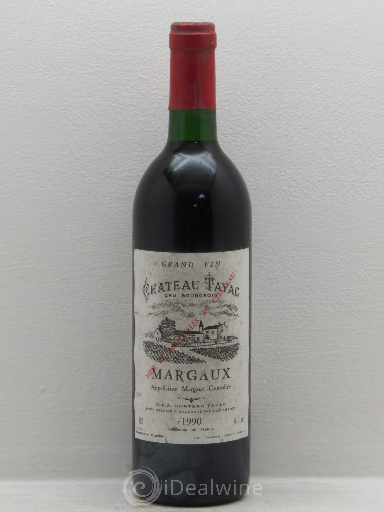 Château Tayac Cru Bourgeois 1990 - Lot de 6 bouteilles - 0