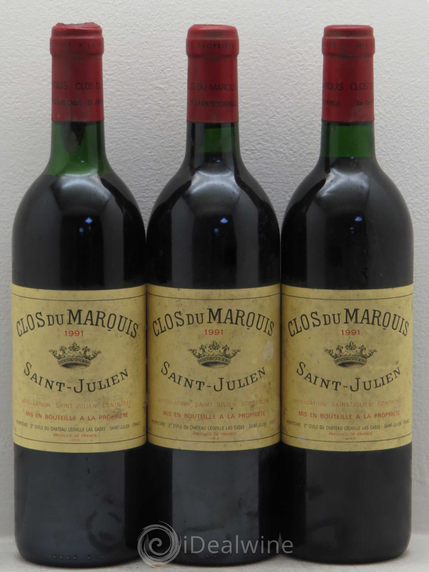 Clos du Marquis 1991 - Lot de 3 bouteilles - 0