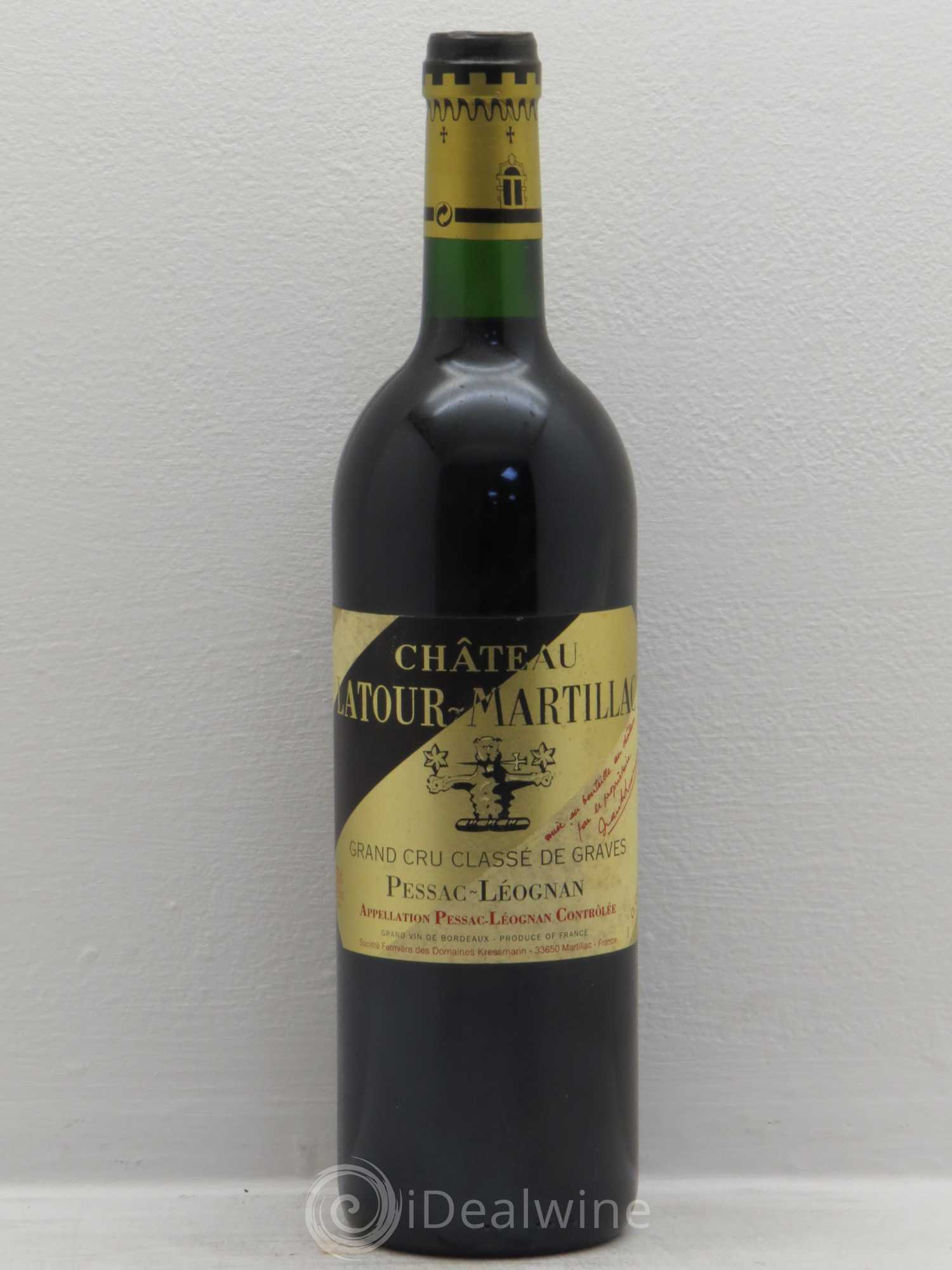 Château Latour-Martillac Cru Classé de Graves 1998 - Lot de 1 bouteille - 0