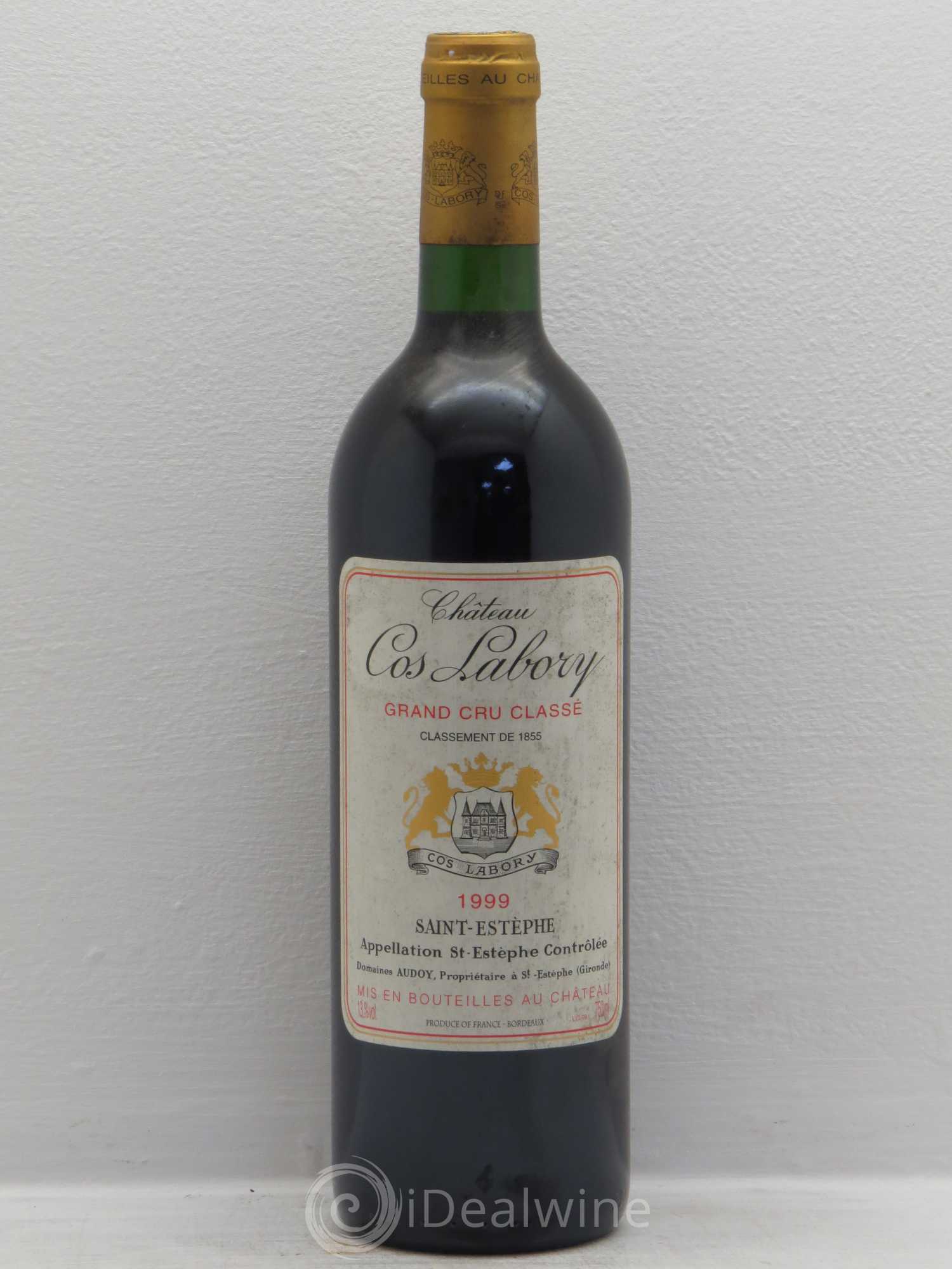 Château Cos Labory 5ème Grand Cru Classé 1999 - Lot de 1 bouteille - 0