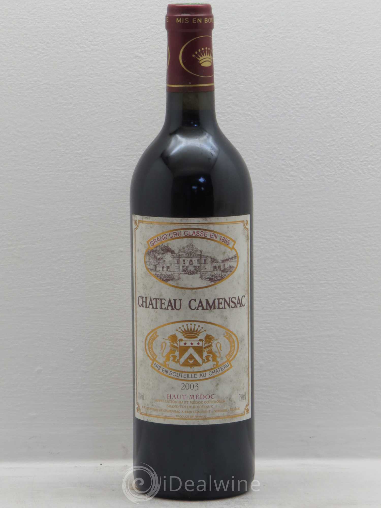 Château Camensac 5ème Grand Cru Classé 2003 - Lot de 1 bouteille - 0