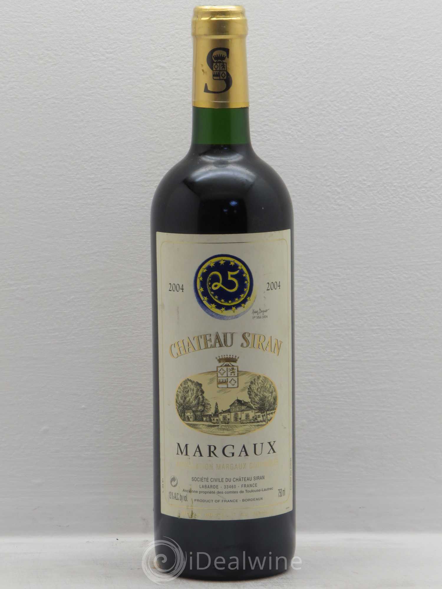 Château Siran 2004 - Lot de 1 bouteille - 0