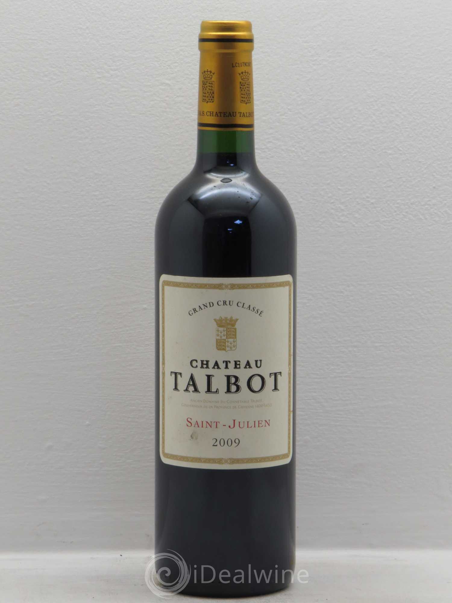 Château Talbot 4ème Grand Cru Classé 2009 - Lot de 6 bouteilles - 0