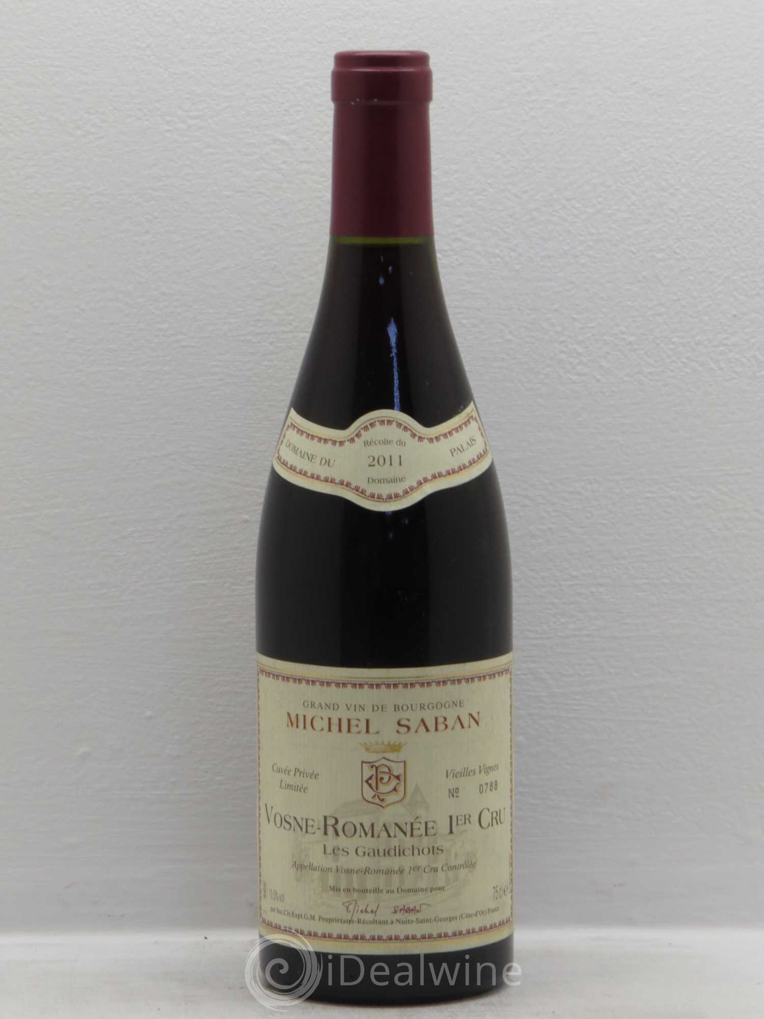 Vosne-Romanée 1er Cru Michel Saban 2011 - Lot de 1 bouteille - 0
