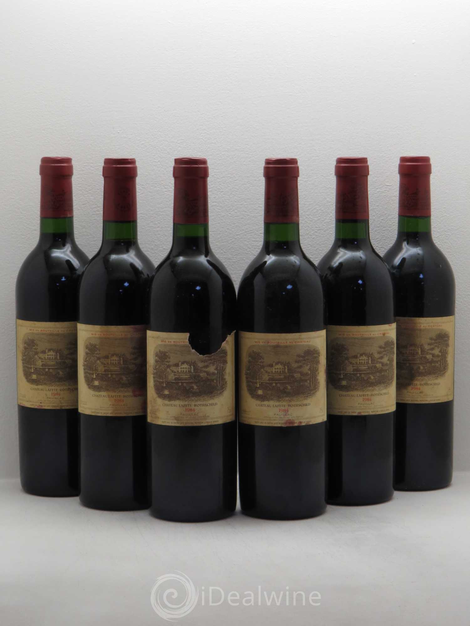 Château Lafite Rothschild 1er Grand Cru Classé 1984 - Lot de 6 bouteilles - 0