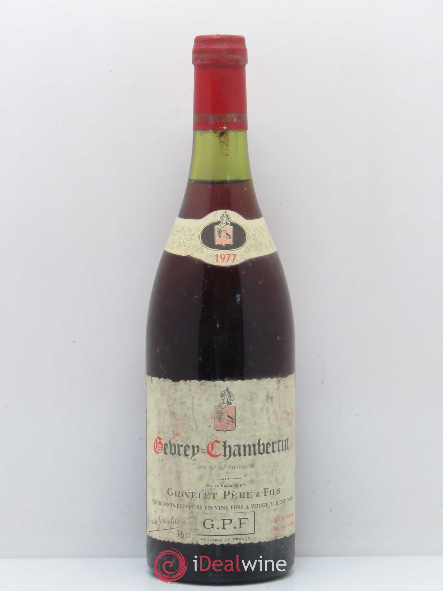 Gevrey-Chambertin Grivelet 1977 - Lot de 1 bouteille - 0