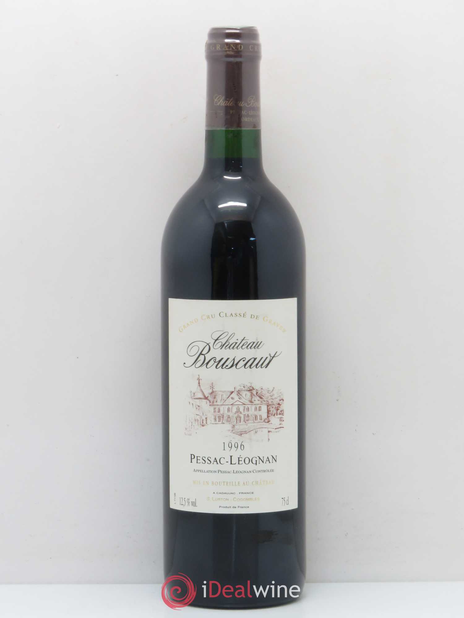 Château Bouscaut Cru Classé de Graves 1996 - Lot de 1 bouteille - 0