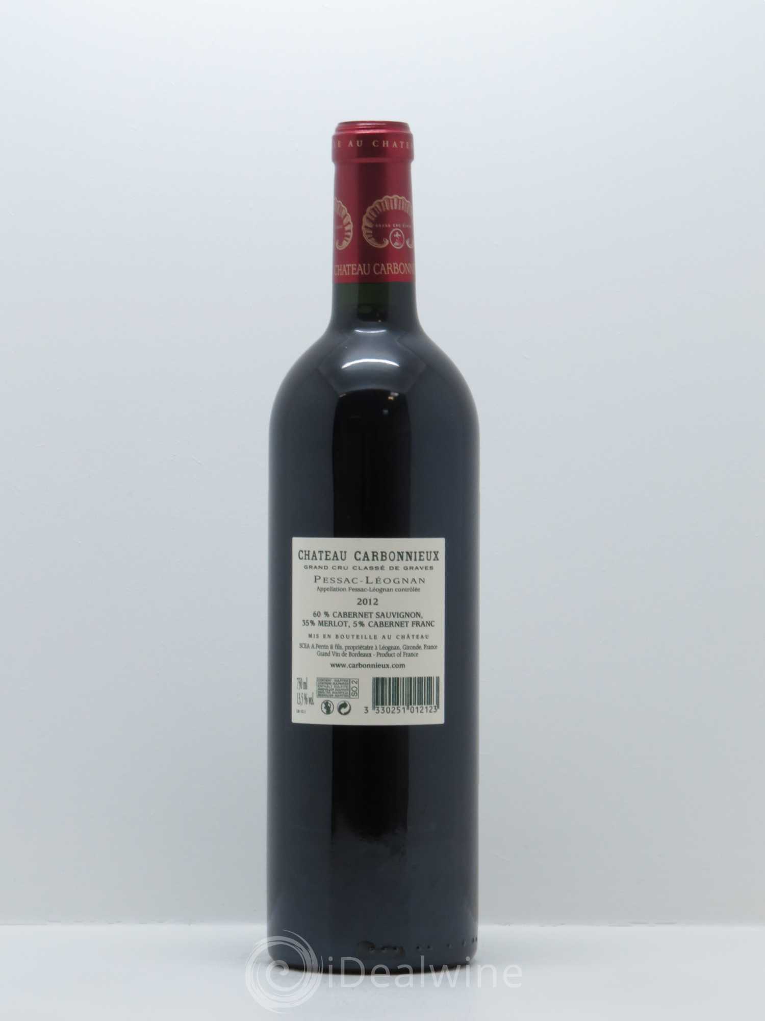 Château Carbonnieux Cru Classé de Graves 2012 - Lot de 1 bouteille - 1