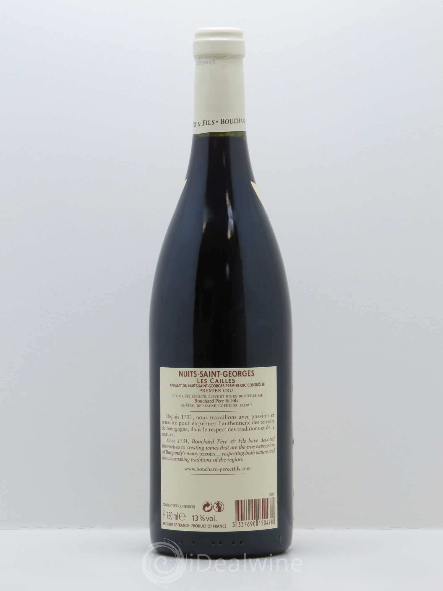 Nuits-Saint-Georges 1er Cru Les Cailles Bouchard Père & Fils 2011 - Lot de 1 bouteille - 1