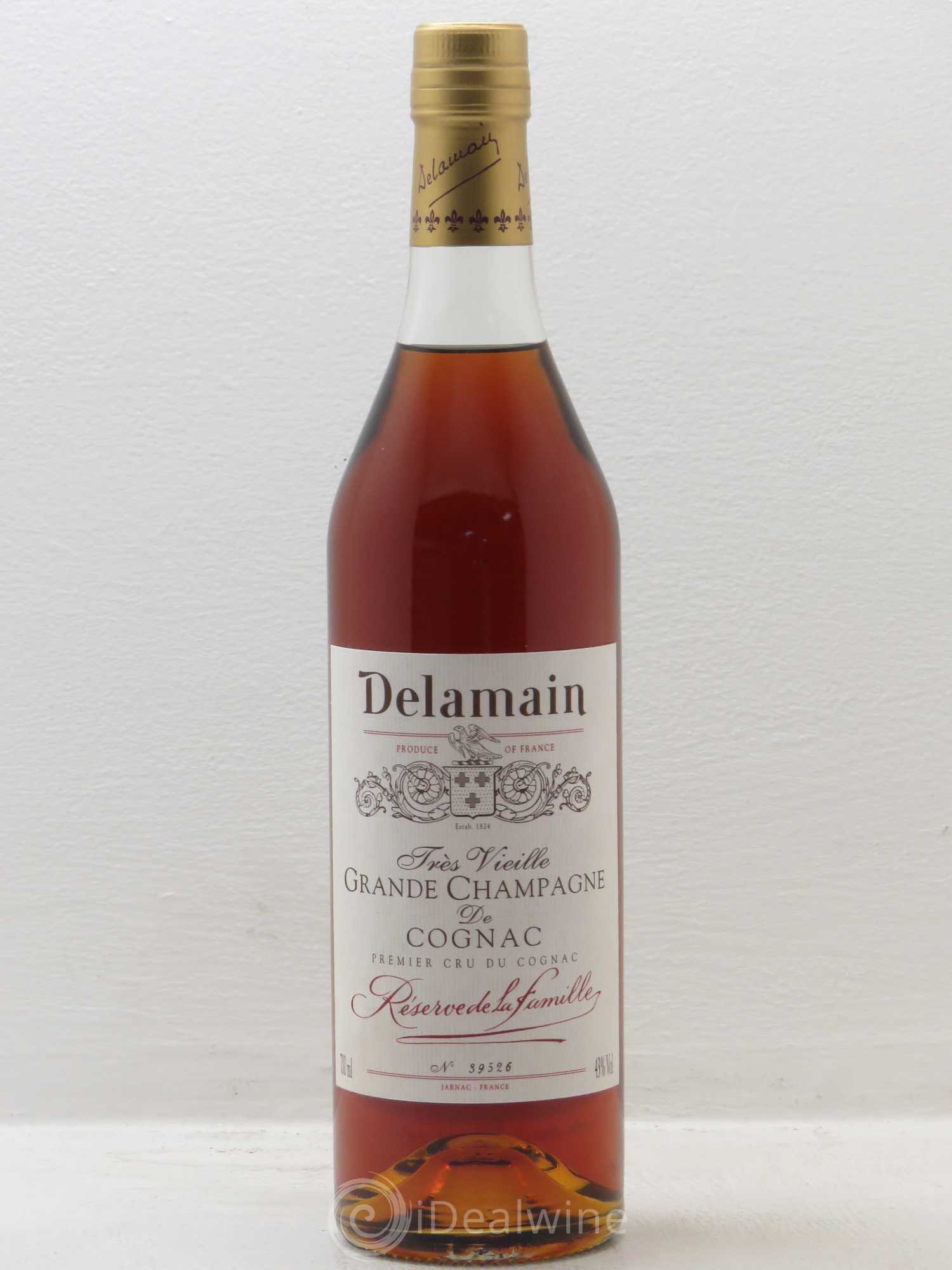 Cognac Delamain très vieille grande champagne reserve de la famille - Posten von 1 Flasche - 0